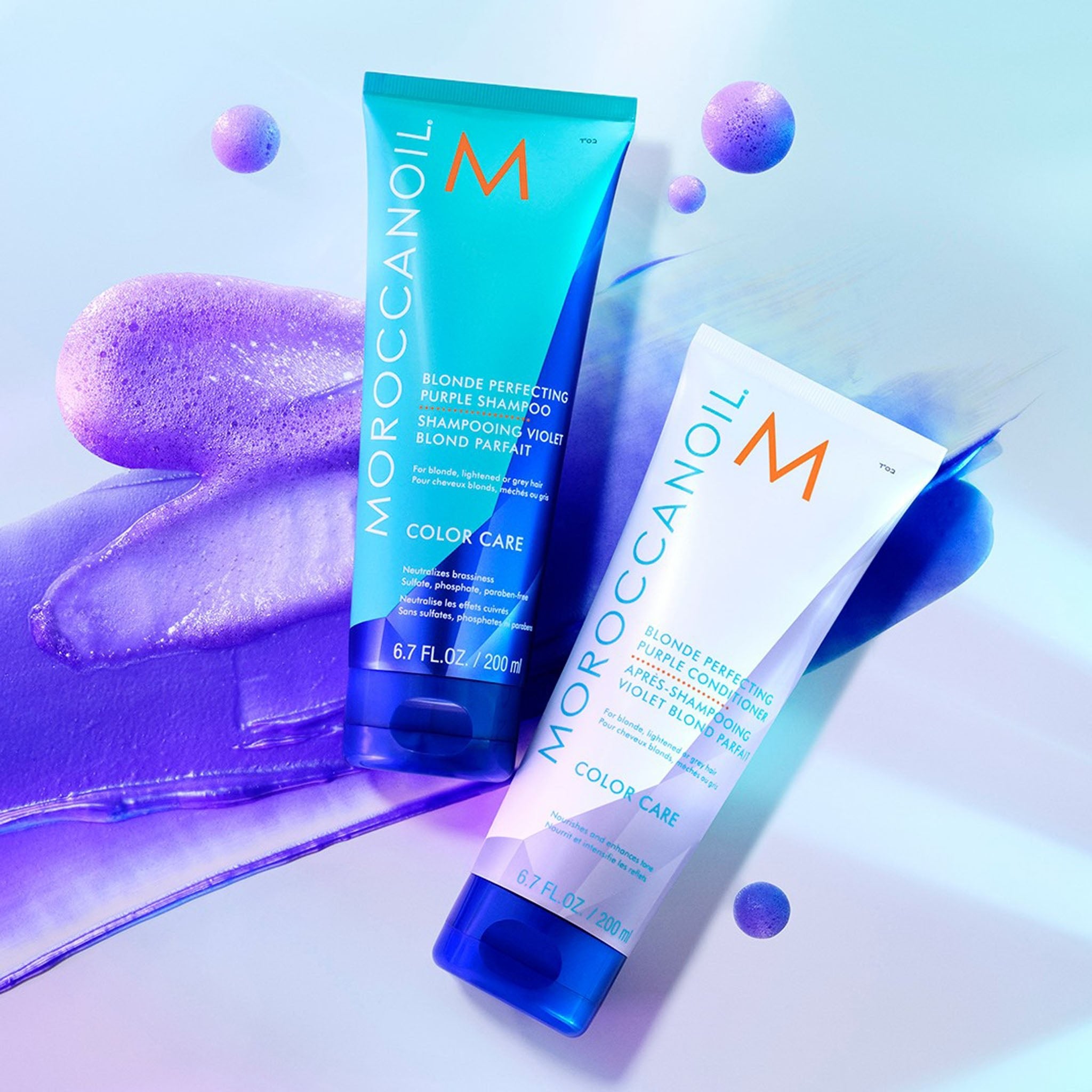 Moroccanoil. Shampoing Violet Blond Parfait Color Care - 200 ml - Concept C. Shop
