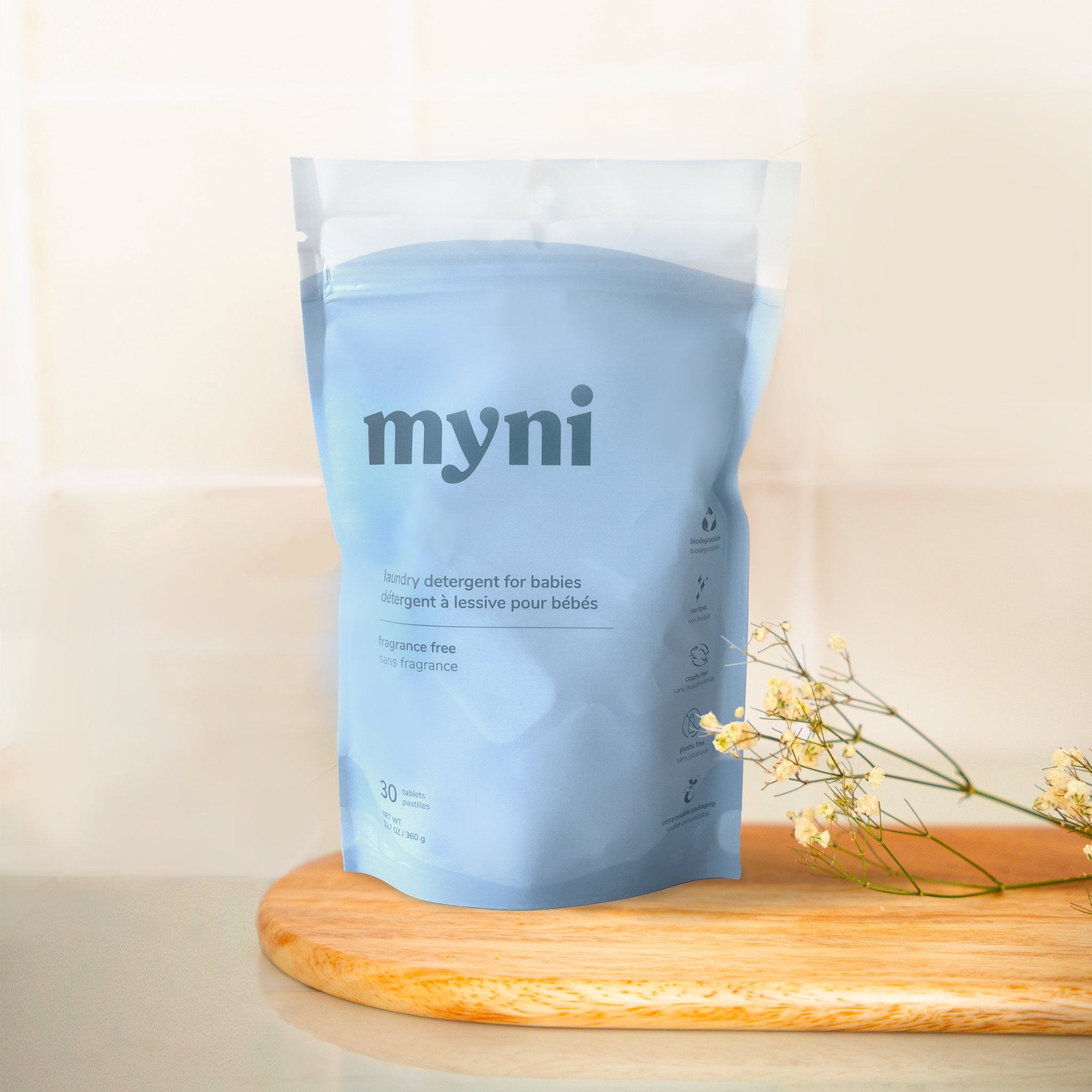 Myni. Détergent à Lessive pour Bébé - 30 Pastilles - Sans Fragrance - Concept C. Shop