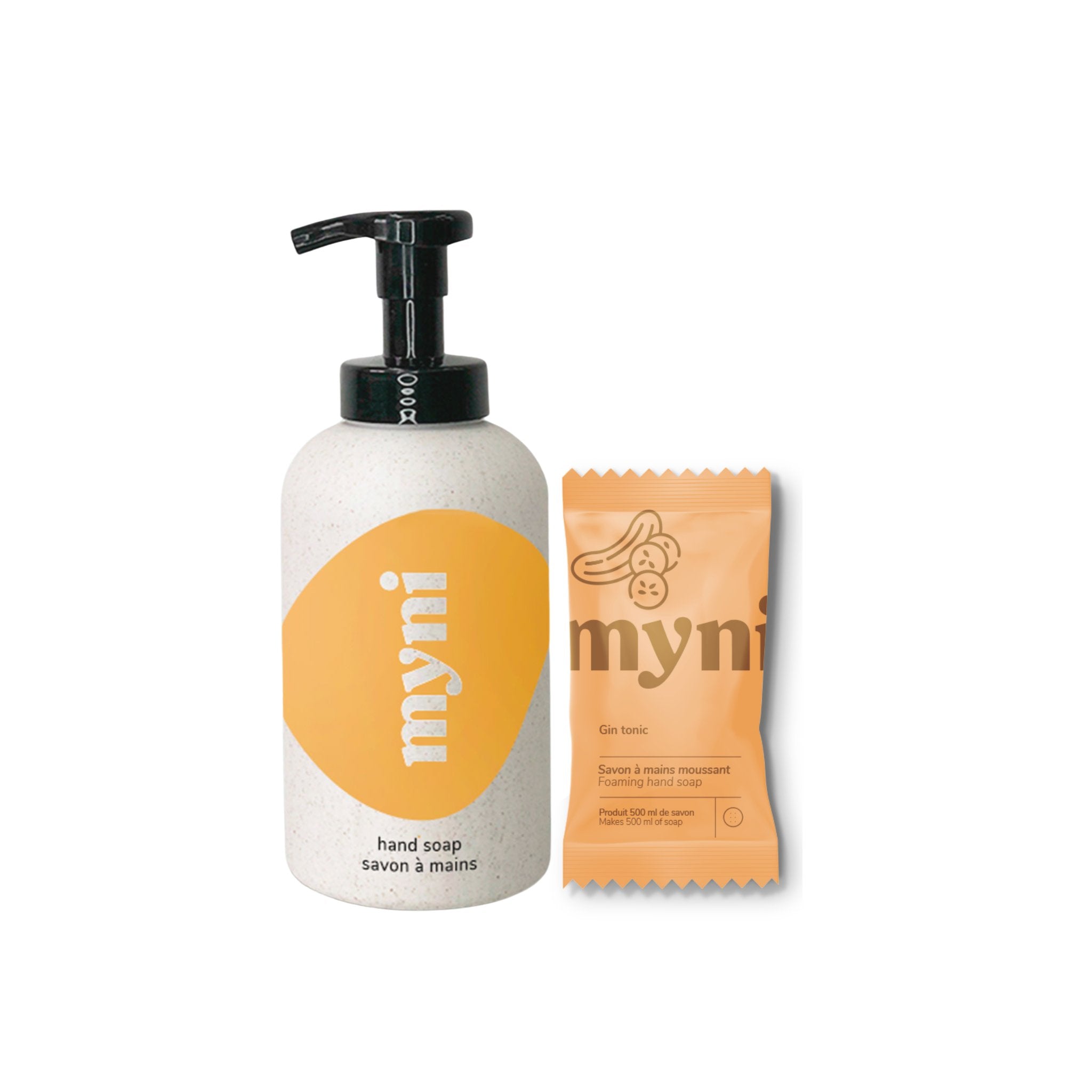 Myni. Ensemble de Départ Savon à Main en Mousse - Gin Tonic - Concept C. Shop