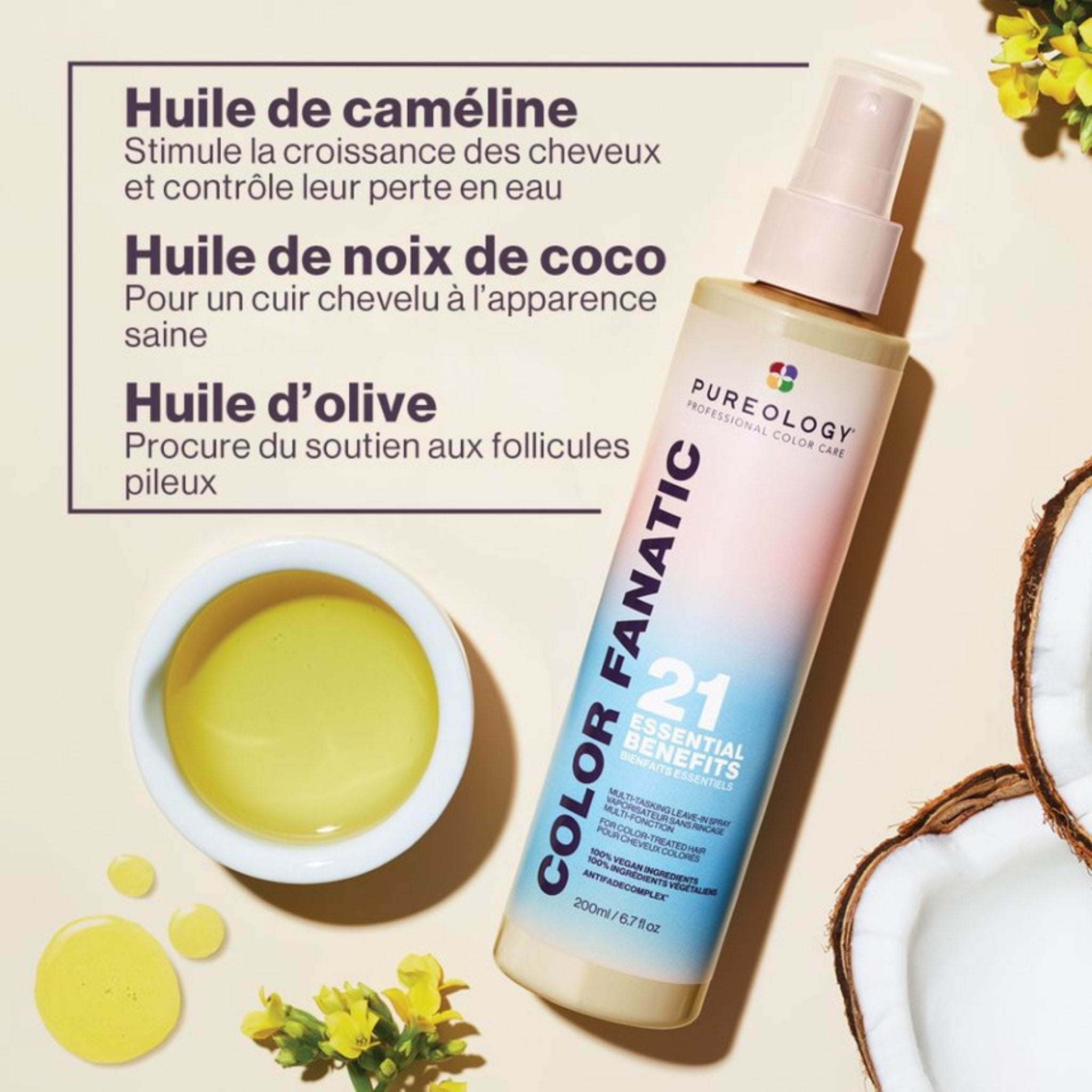 Pureology. Spray Sans Rincage 21-en-1 Color Fanatic - 200 ml - Concept C. Shop