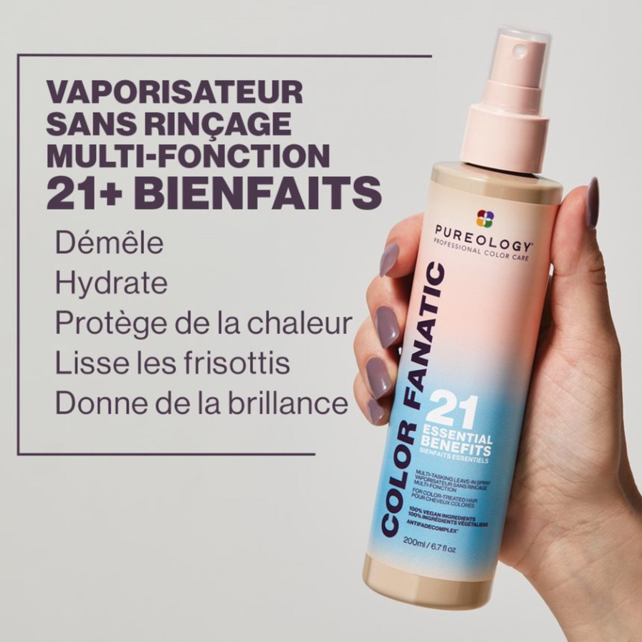 Pureology. Spray Sans Rincage 21-en-1 Color Fanatic - 200 ml - Concept C. Shop