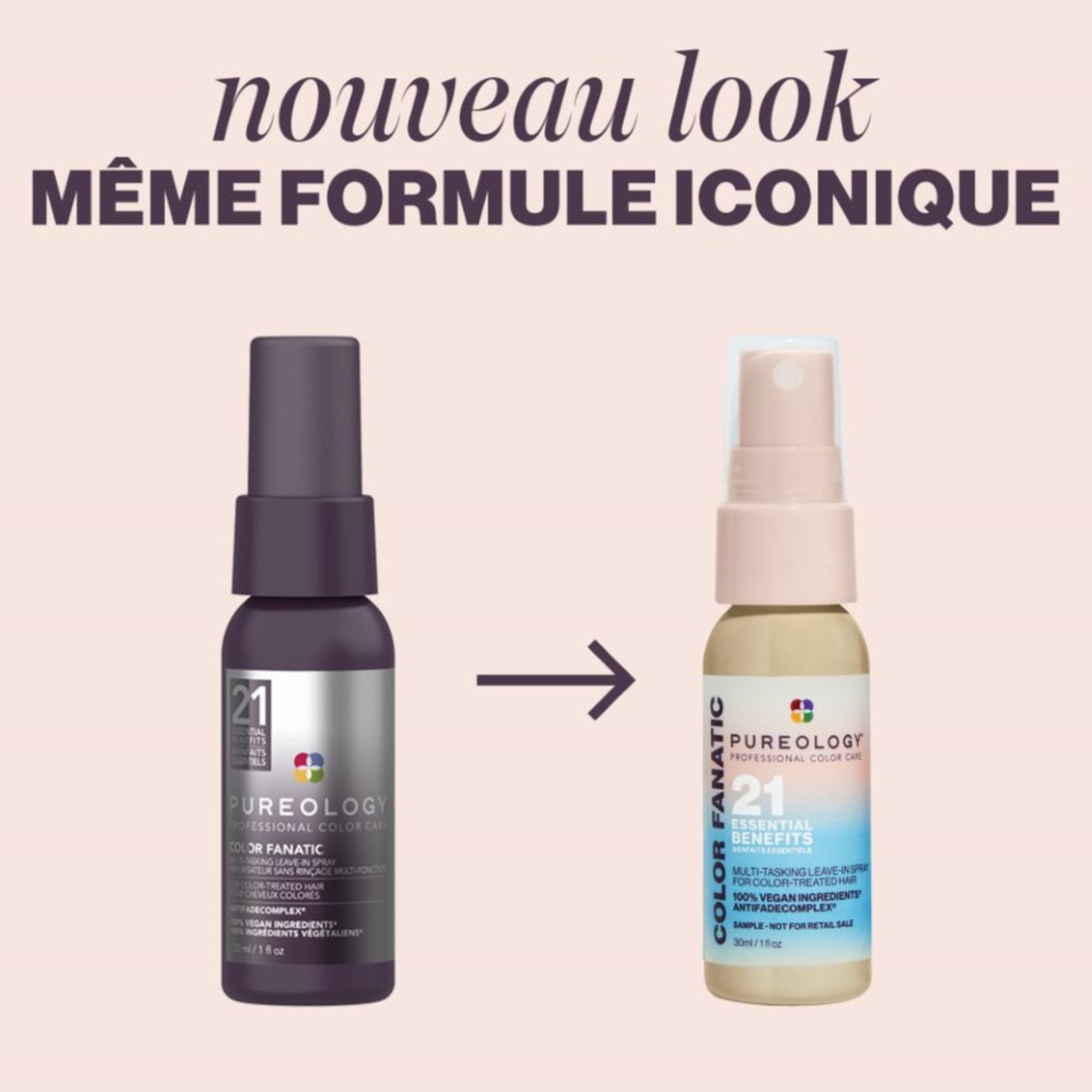 Pureology. Spray Sans Rincage 21-en-1 Color Fanatic - 30 ml (Nouveau visuel 2023) - Concept C. Shop