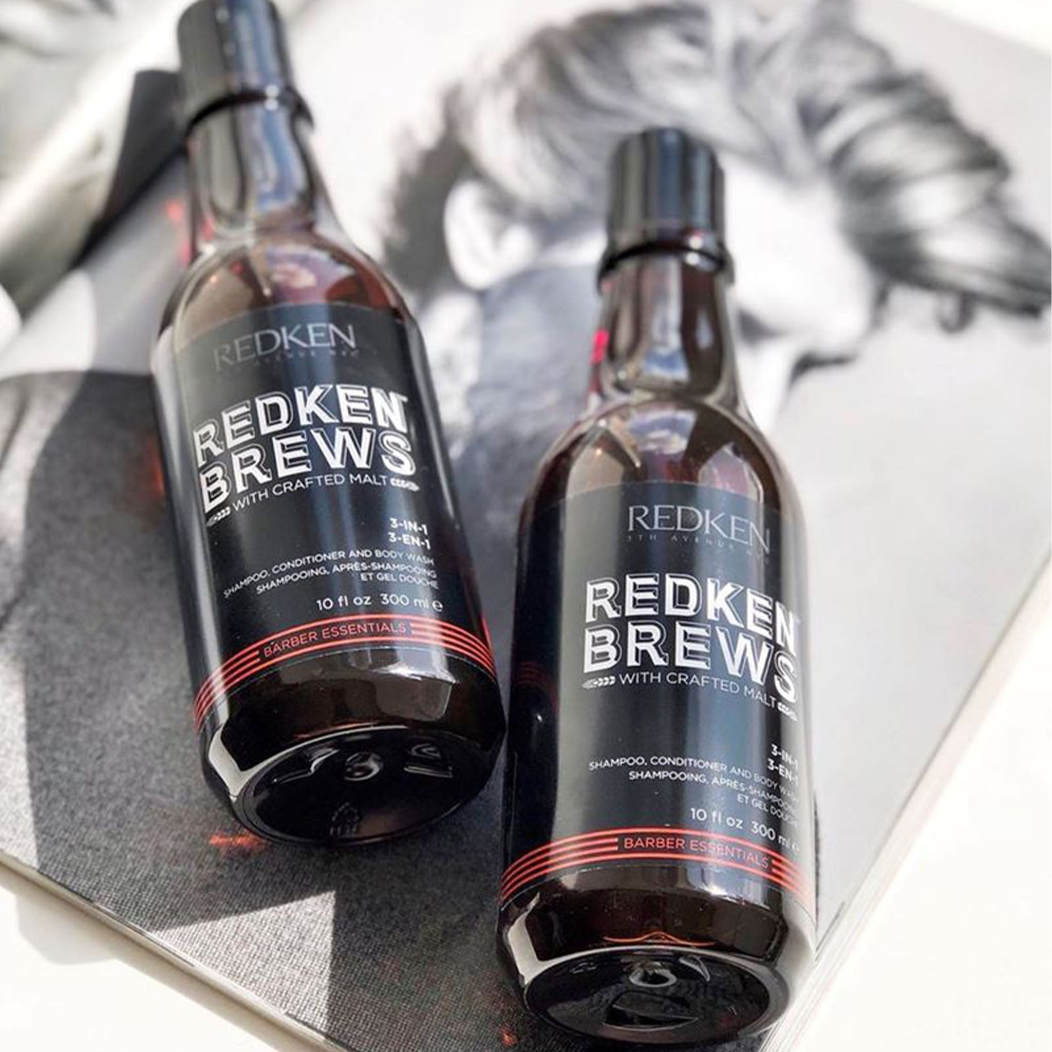Redken Brews. 3-en-1 Shampoing. Revitalisant et Nettoyant - 300ml - Concept C. Shop