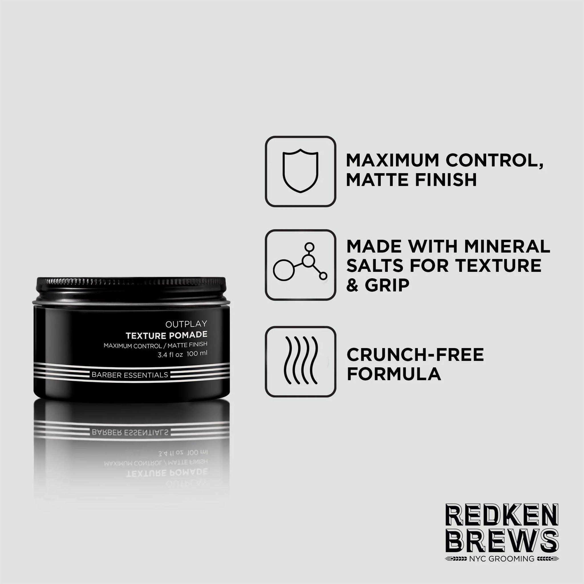 Redken Brews. Pommade Texturisante Outplay - 100ml - Concept C. Shop