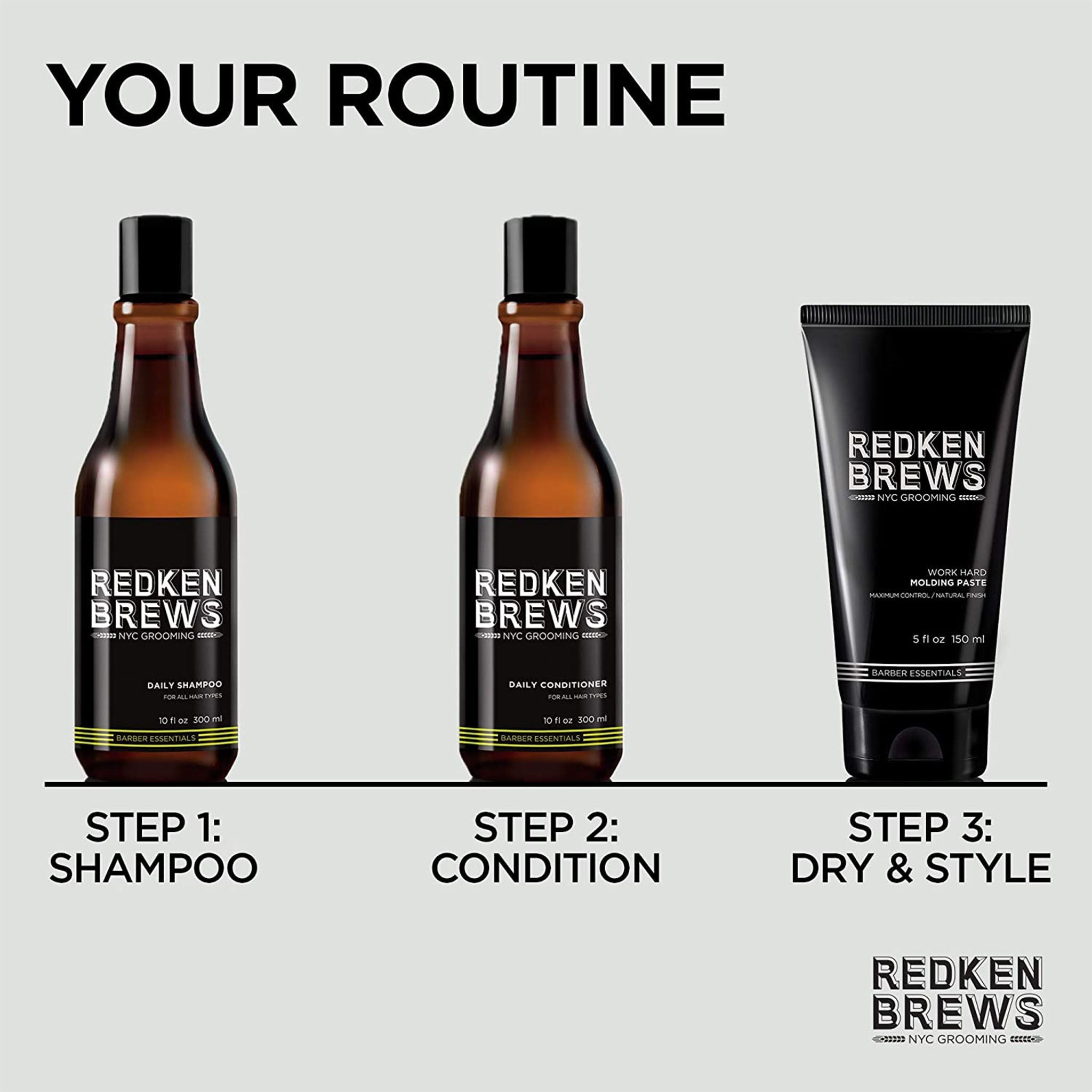 Redken Brews. Shampoing Quotidien - 300ml - Concept C. Shop