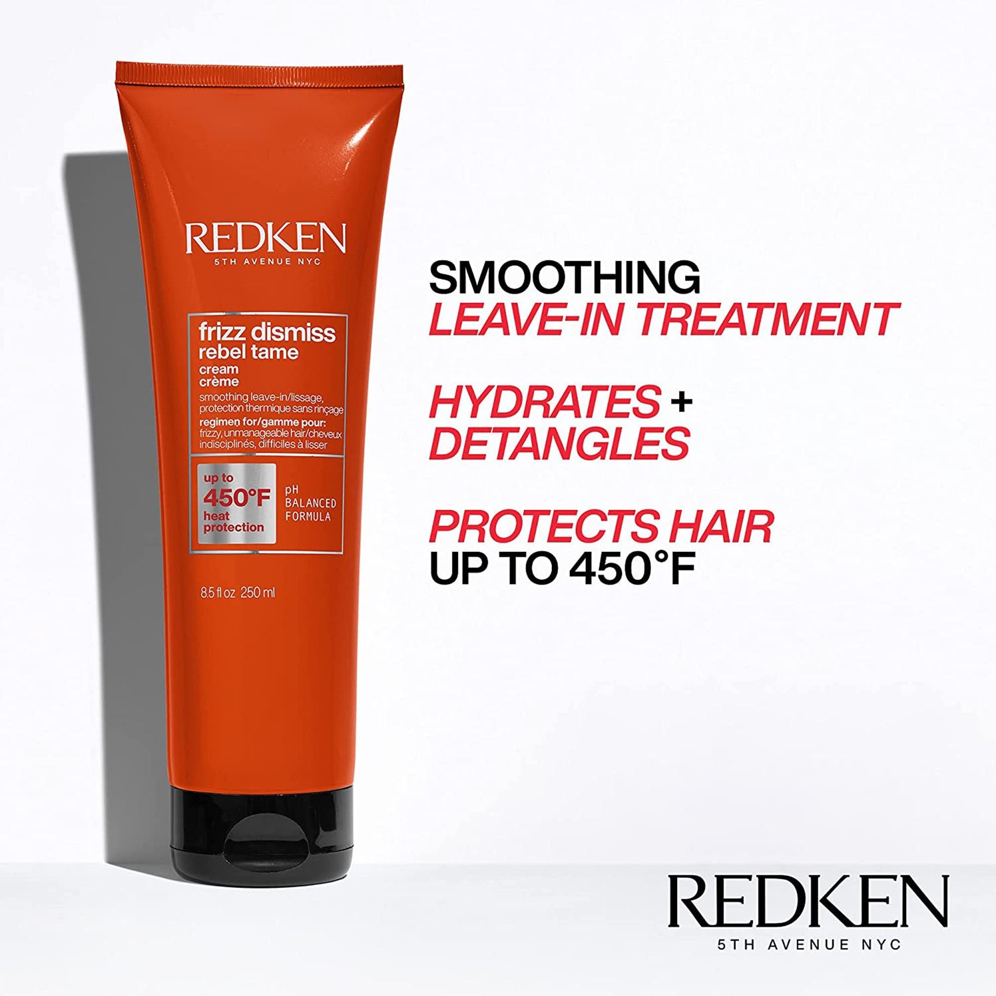 Redken. Creme Sans Rinçage Rebel Tame Frizz Dismiss - 250ml - Concept C. Shop