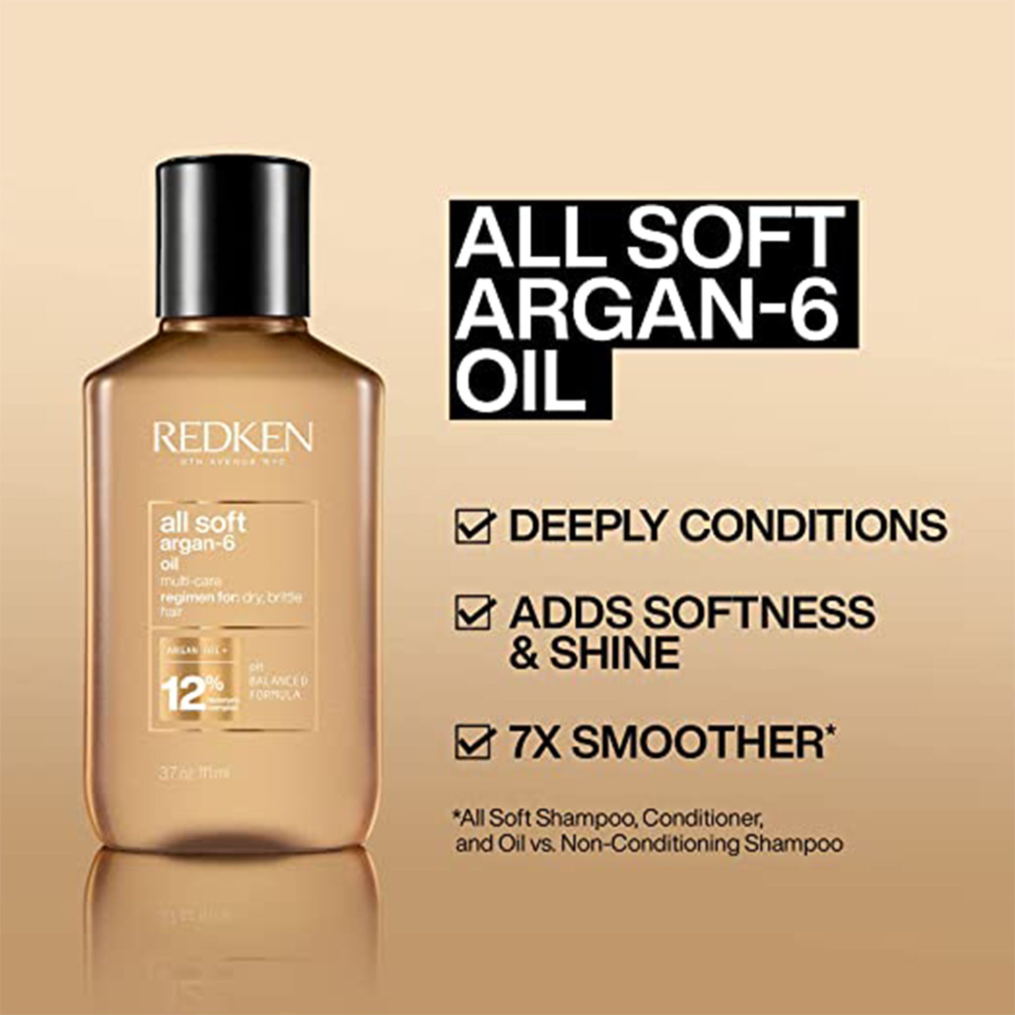 Redken. Huile Multi-Soins All Soft Argan-6 - 111ml - Concept C. Shop