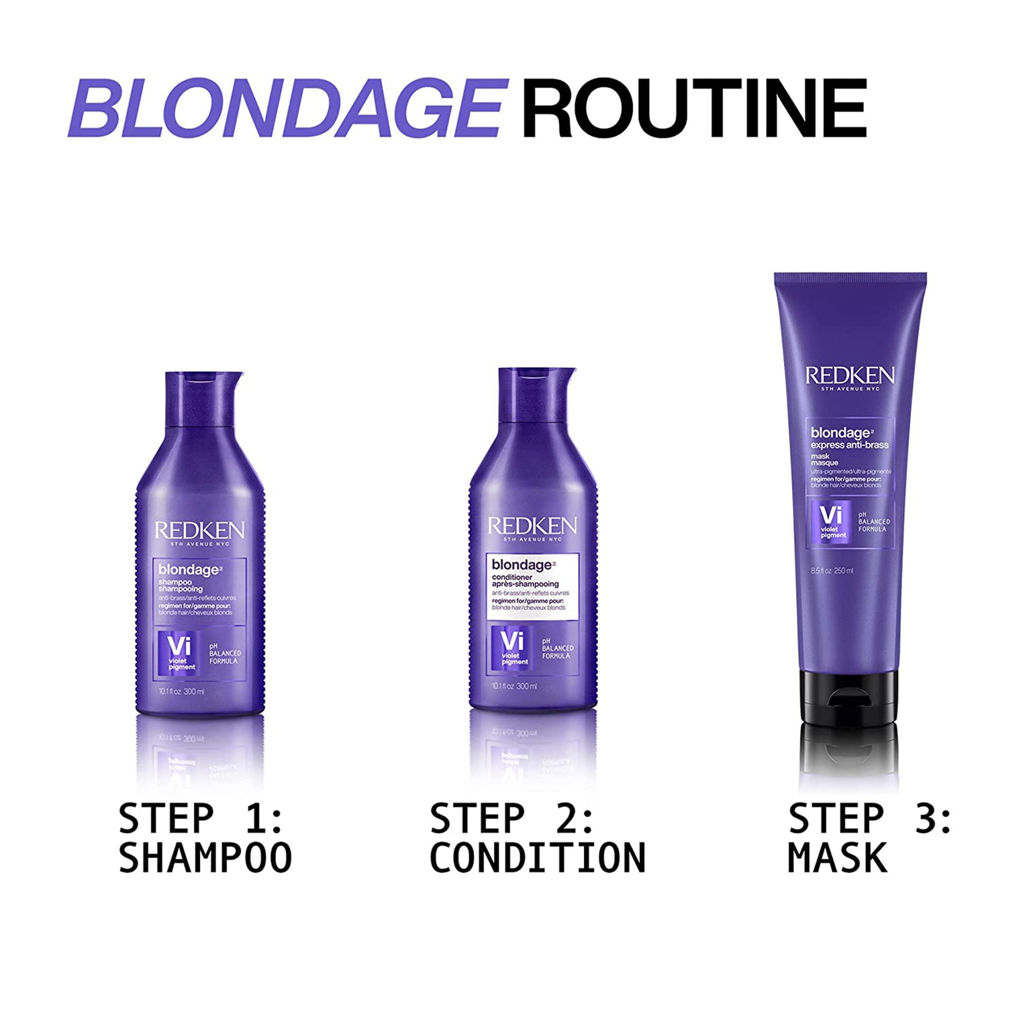 Redken. Masque Anti-Jaunissement Express Color Extend Blondage - 250ml - Concept C. Shop