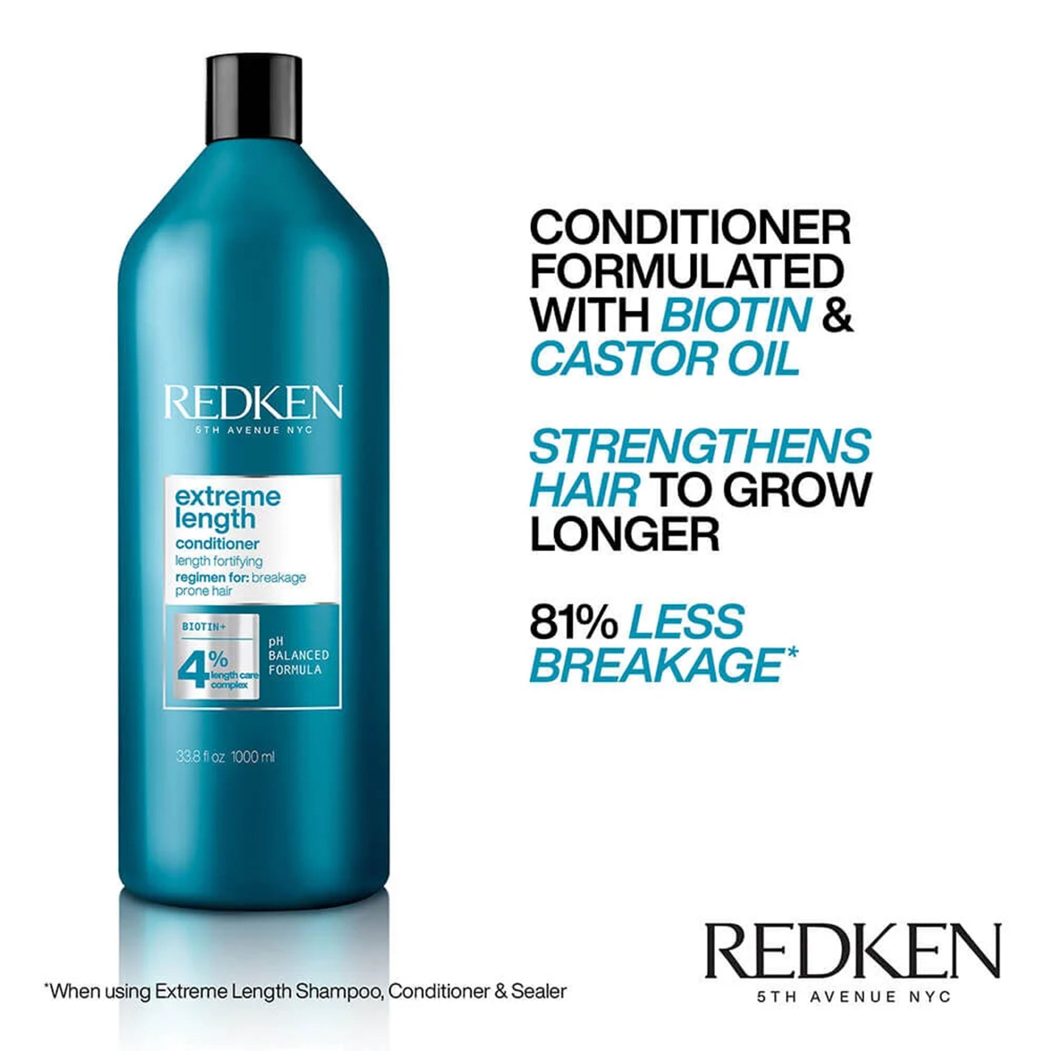 Redken. Revitalisant Extreme Length - 1000ml - Concept C. Shop