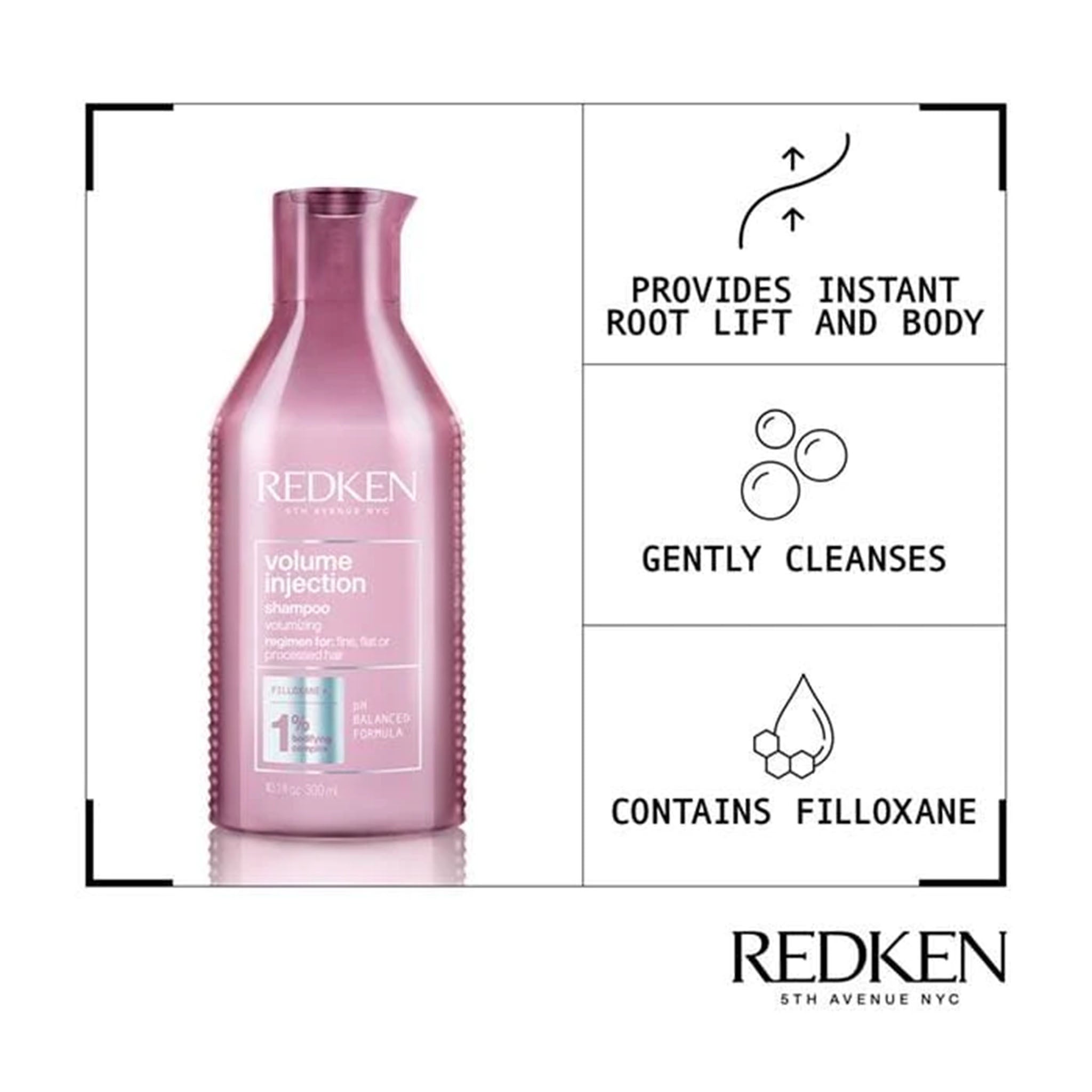 Redken. Shampoing Volume Injection - 300ml - Concept C. Shop