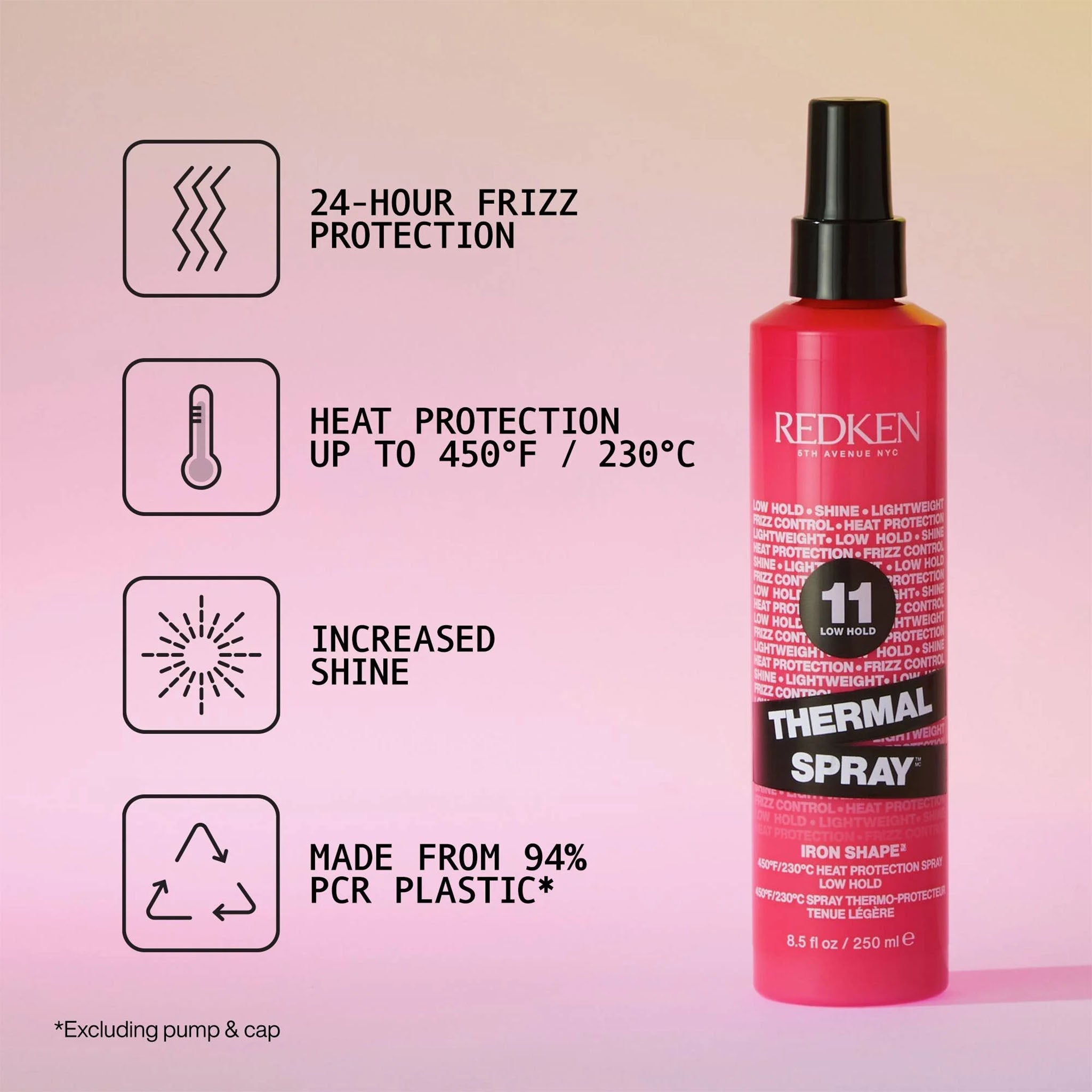 Redken. Spray Thermal Tenue Legere Low Hold 11 - 250ml - Concept C. Shop