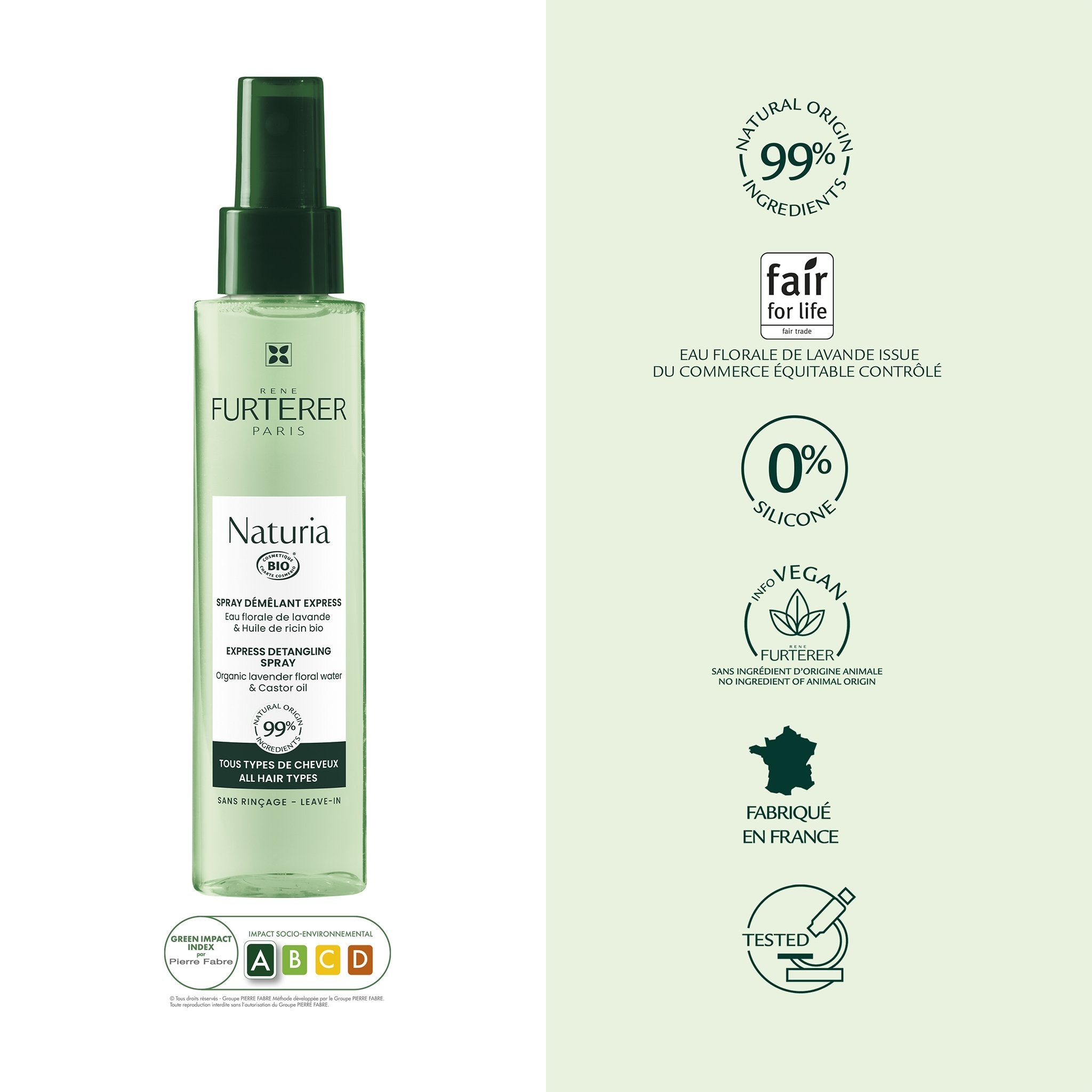 René Furterer. Naturia spray démêlant - 200 ml - Concept C. Shop