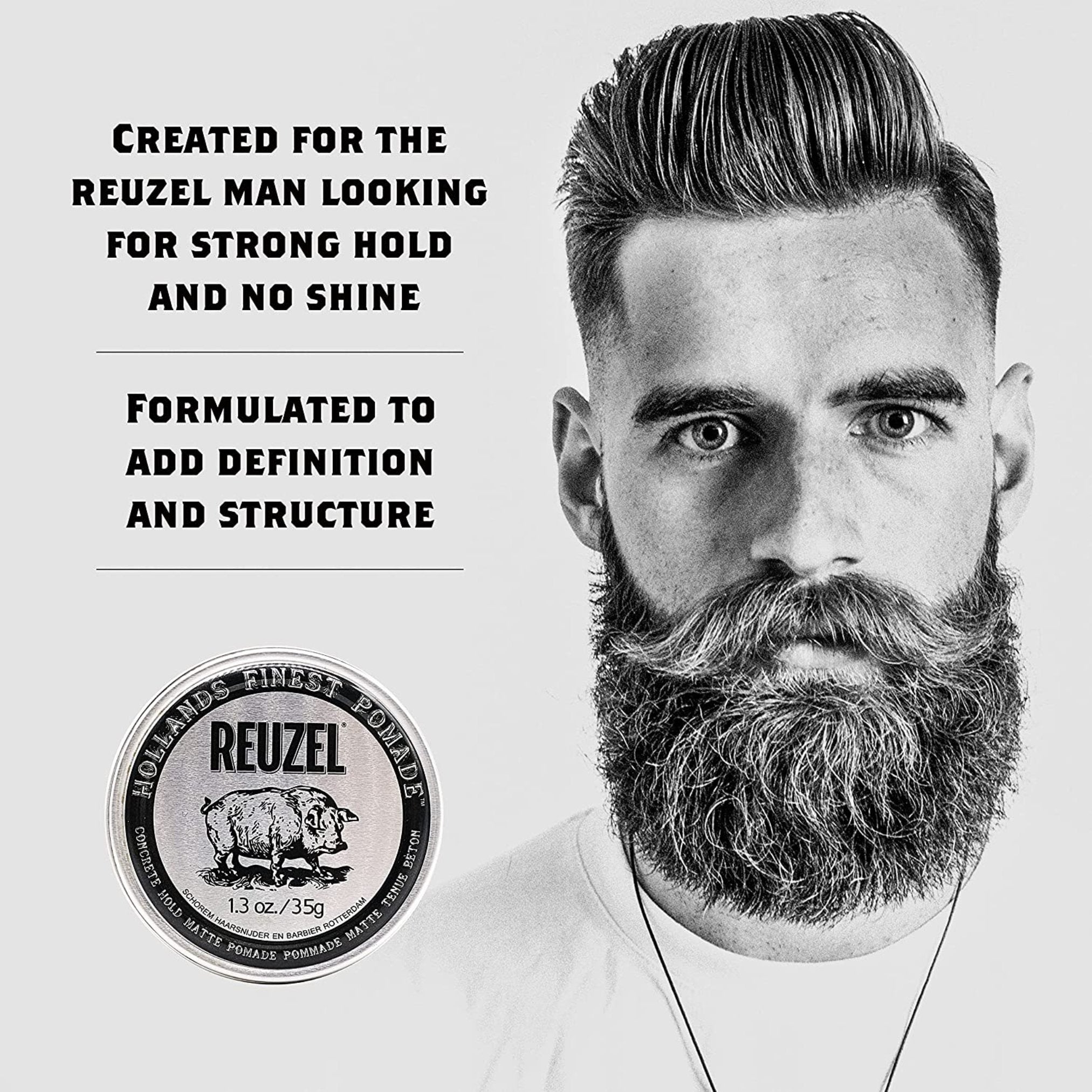 Reuzel. Pommade Concrete Hold Matte - 1.3 oz - Concept C. Shop