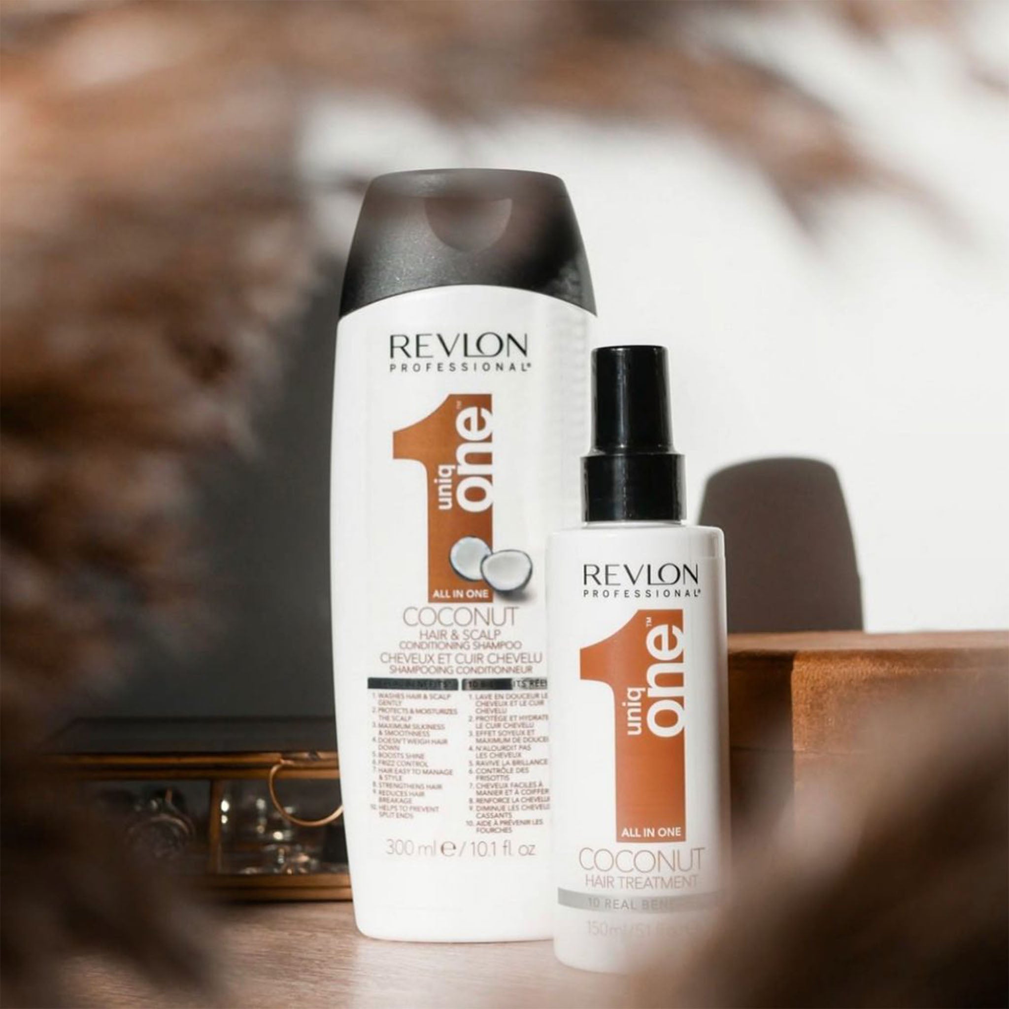 Revlon. Uniq One Shampoing/Revitalisant Coconut - 300ml - Concept C. Shop