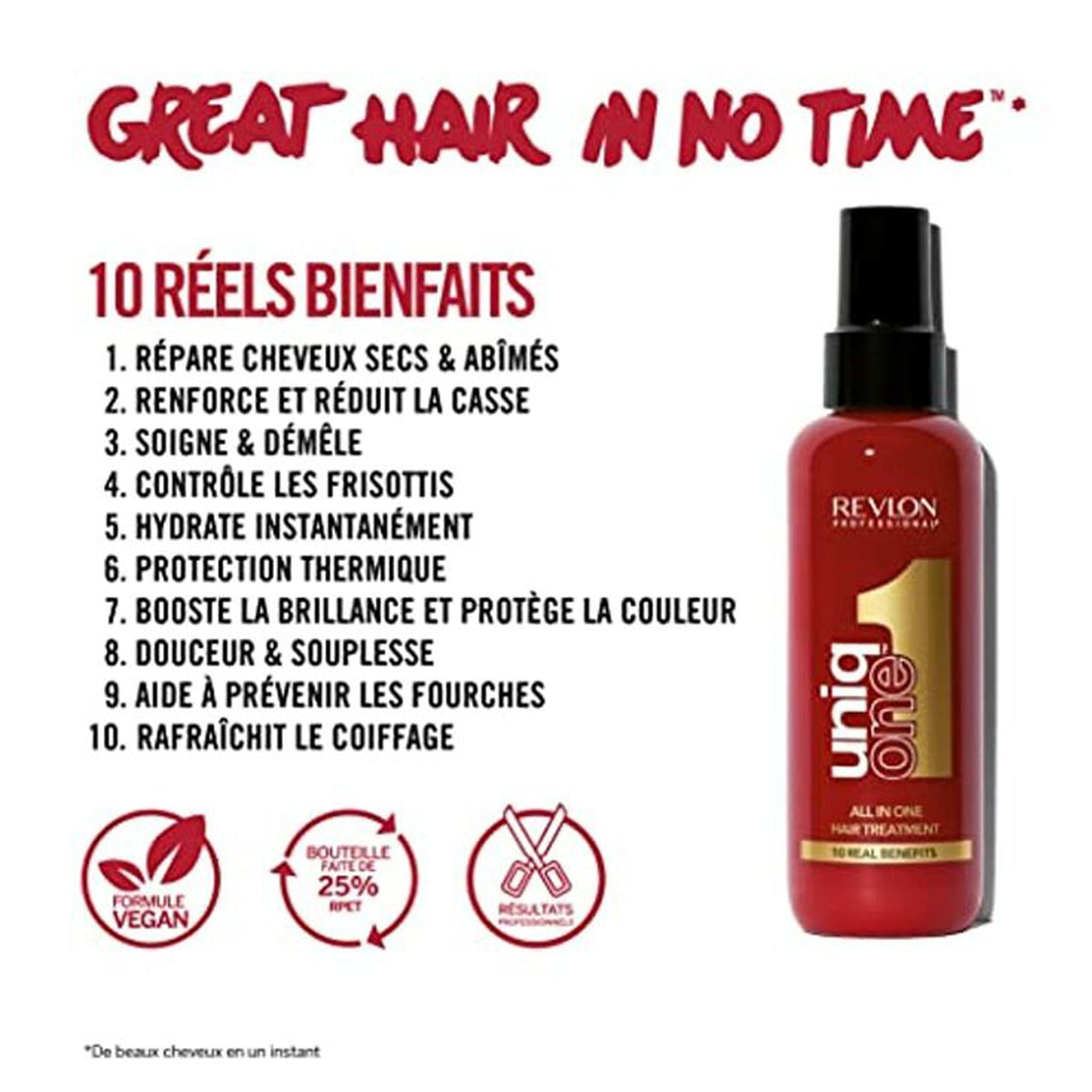 Revlon. Uniq One Traitement Sans-Rinçage 10 en 1 - 150ml - Concept C. Shop