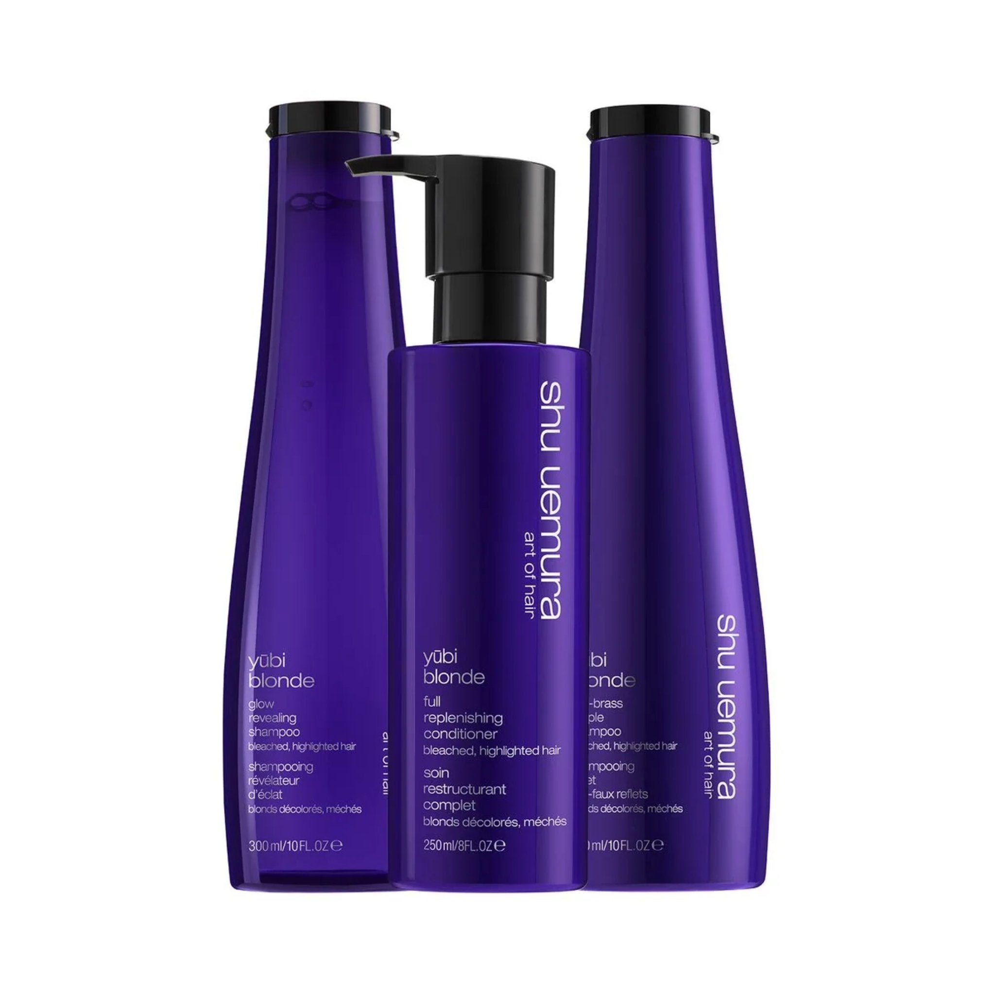 Shu Uemura. Yubi Blonde Routine de Neutralisation pour les Cheveux Cuivrés Fins à Moyens - Concept C. Shop