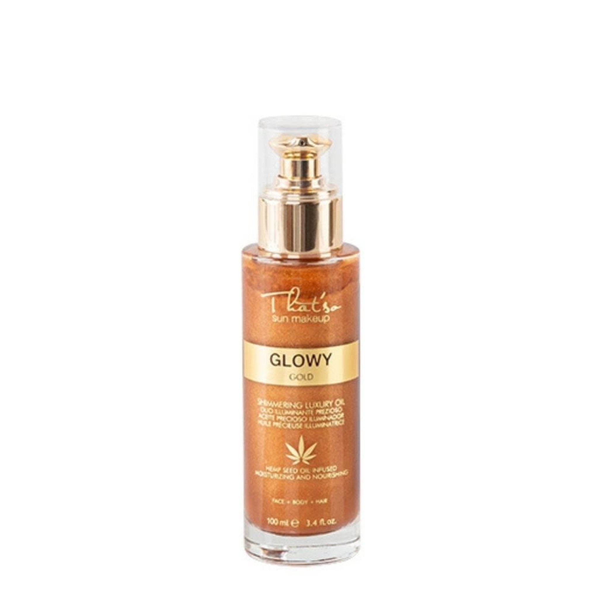 That'so. Huile Sèche Illuminatrice Glowy Gold - 100 ml - Concept C. Shop