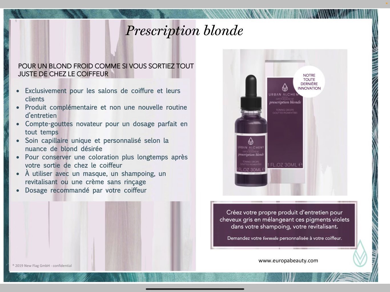 Urban Alchemy. Opus Magnum Gouttes Pigmentées Prescription Blonde - 30 ml - Concept C. Shop