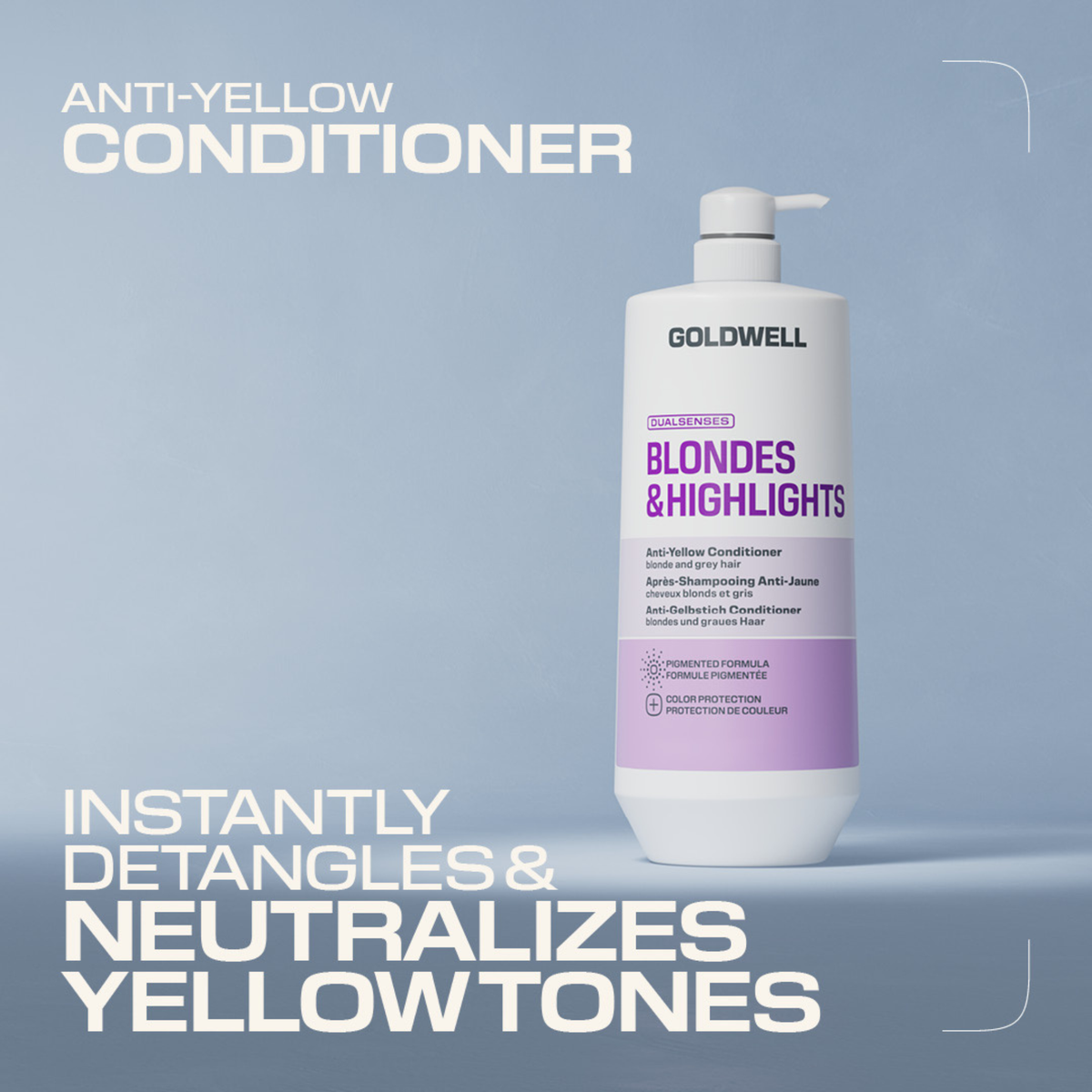 Goldwell. Revitalisant Anti-Jaune Blondes & Highlights - 1000 ml