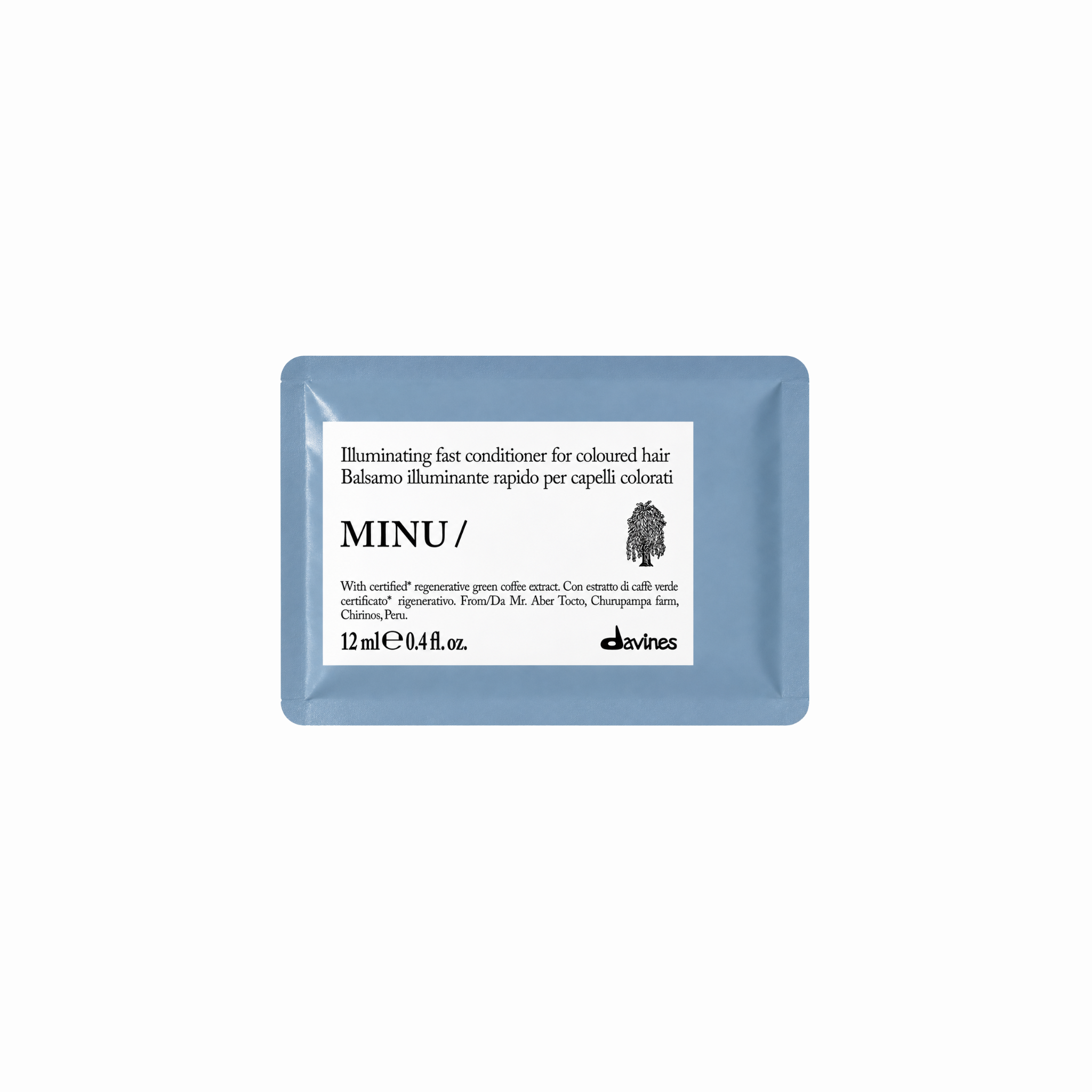 Prime avec Achat - Davines. Revitalisant Éclat Rapide Cheveux Colorés MINU - 12 ml