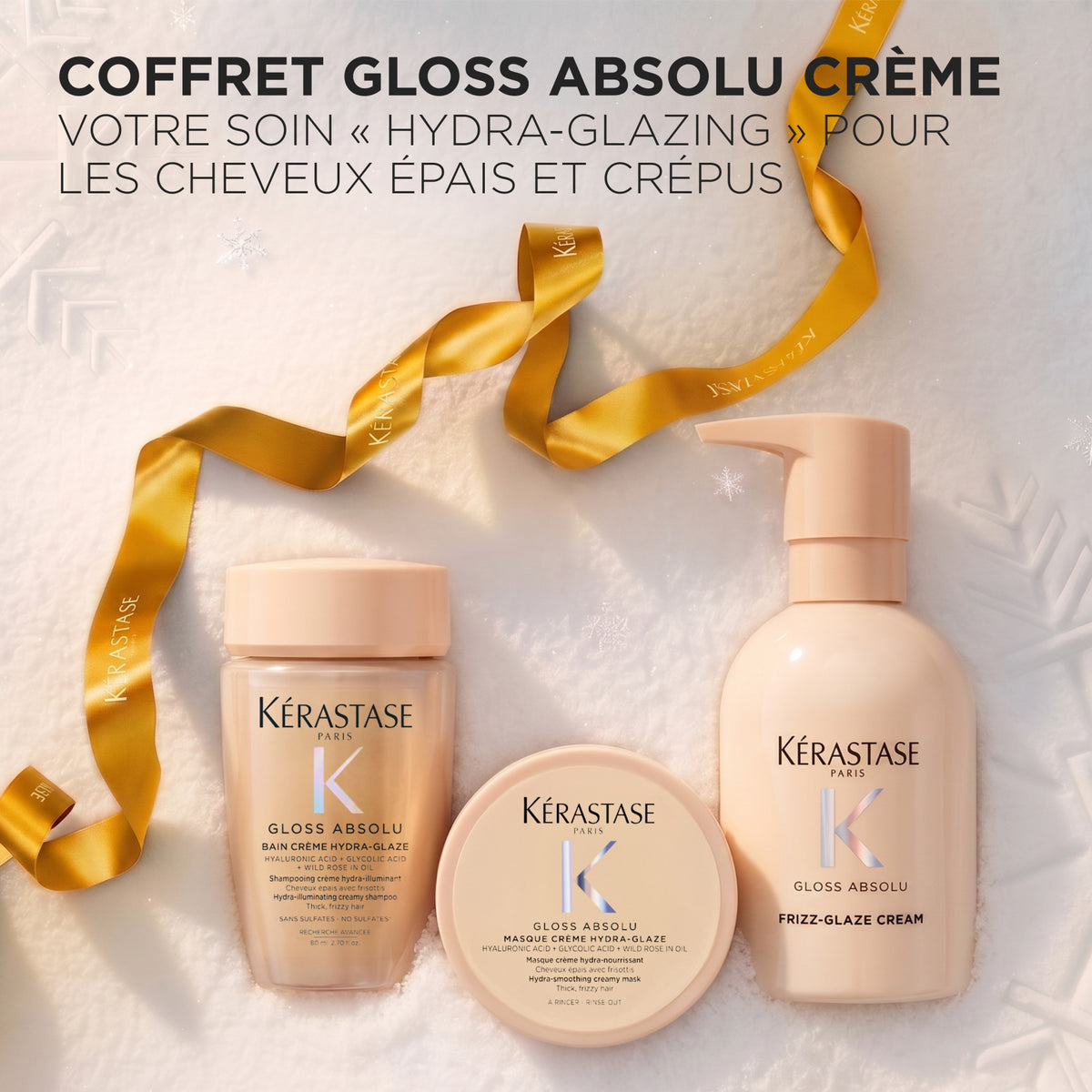 Kérastase. Coffret Des Fêtes - Gloss Absolu Format Voyage et Crème