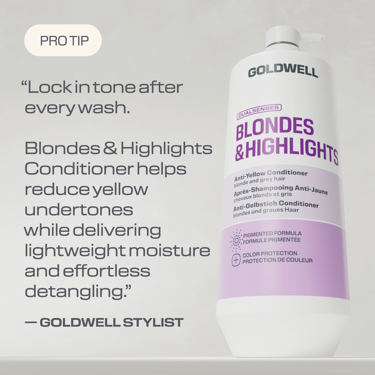 Goldwell. Revitalisant Anti-Jaune Blondes & Highlights - 1000 ml