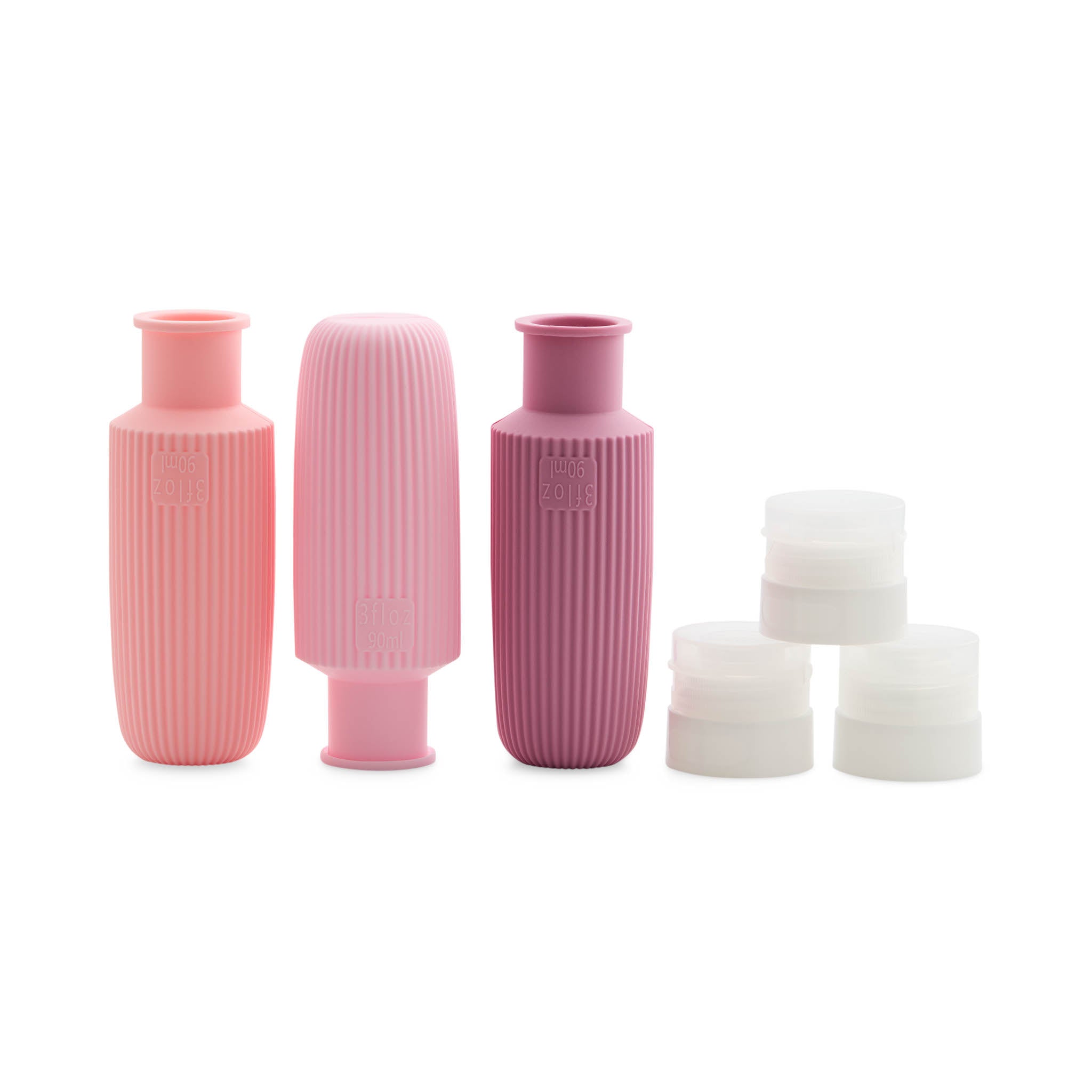 Concept C. Silicone Travel Bottle Set - Pastel