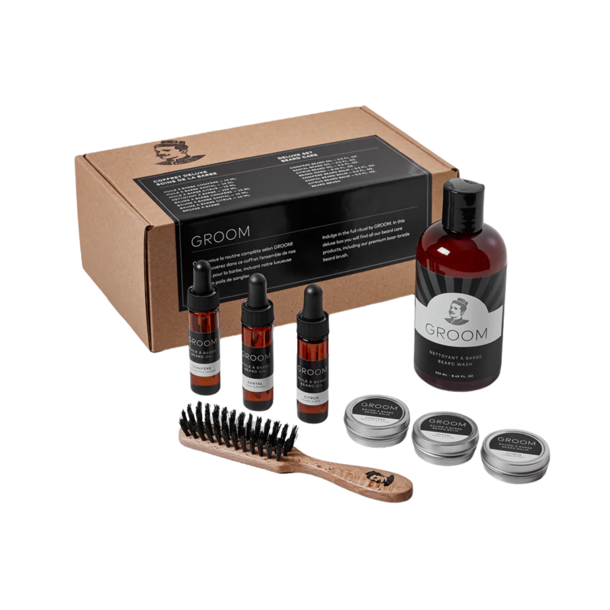 Groom. Coffret Deluxe - Soins de la Barbe