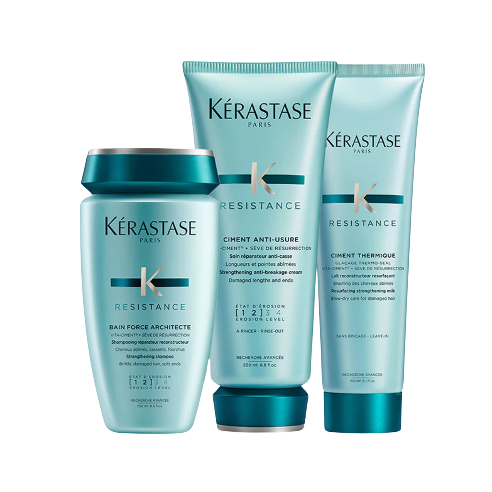 Kérastase. Resistance Force Architecte Routine Réparatrice pour Cheveux Abîmés