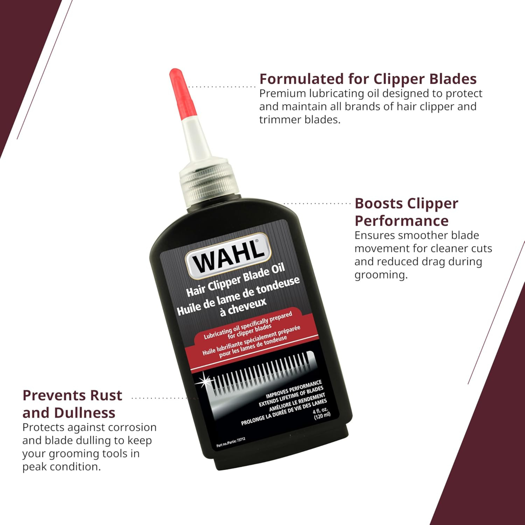 Wahl. Huile à Tondeuse - 120 ml