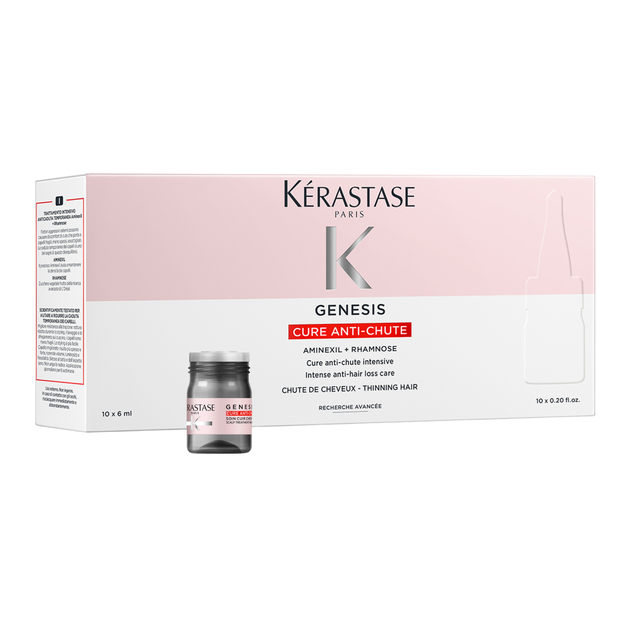 Kérastase. Genesis Cure Épaississante pour Cheveux Clairsemés - 10 X 6 ml (Lancement 1er décembre)