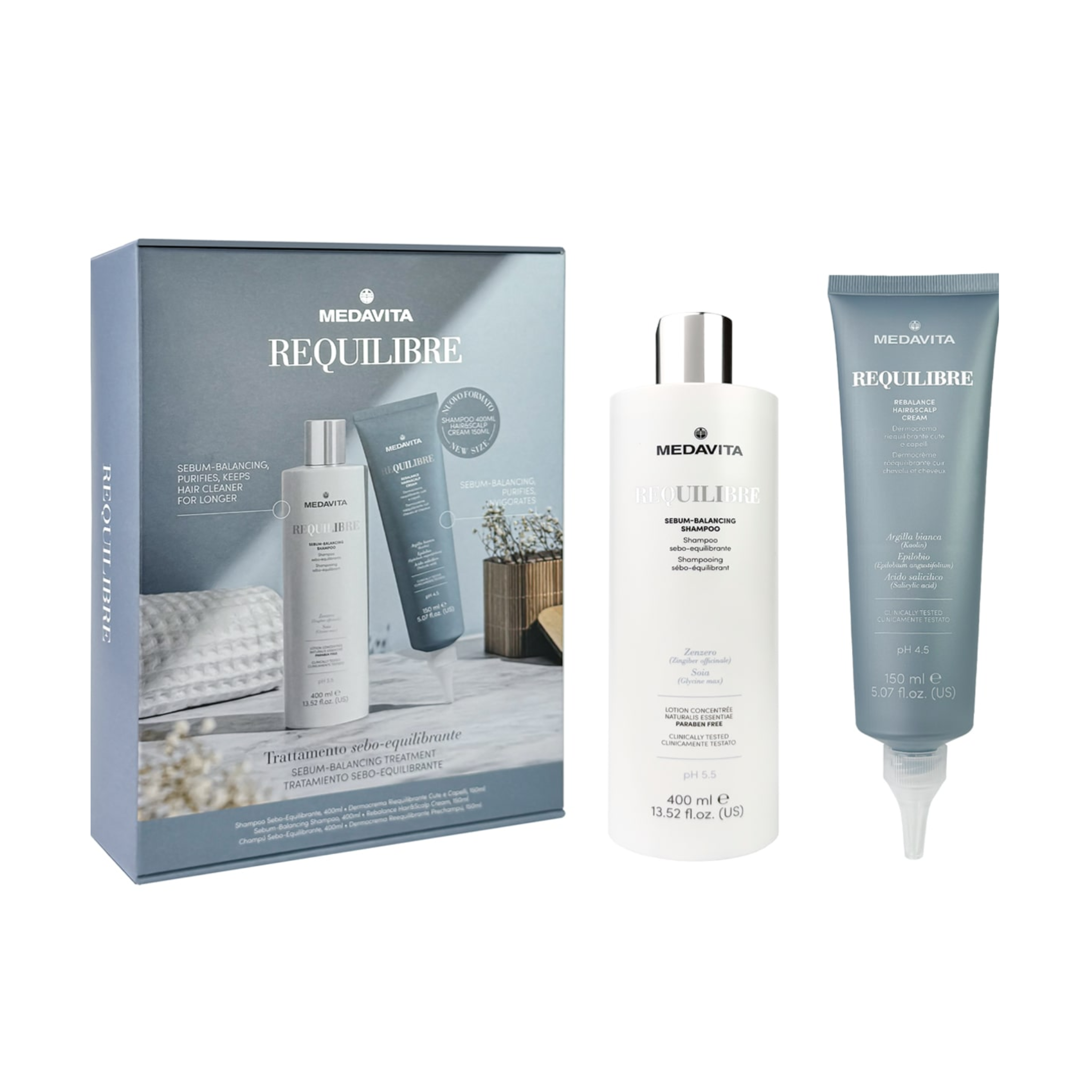 Medavita. Coffret Duo Requilibre - Routine Sebo-Équilibrante