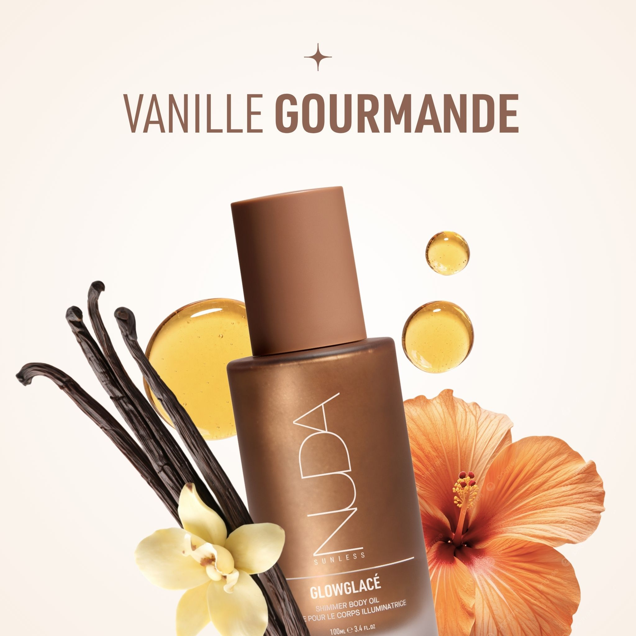 Nuda. Shimmer Body Oil Glowglacé - 100 ml
