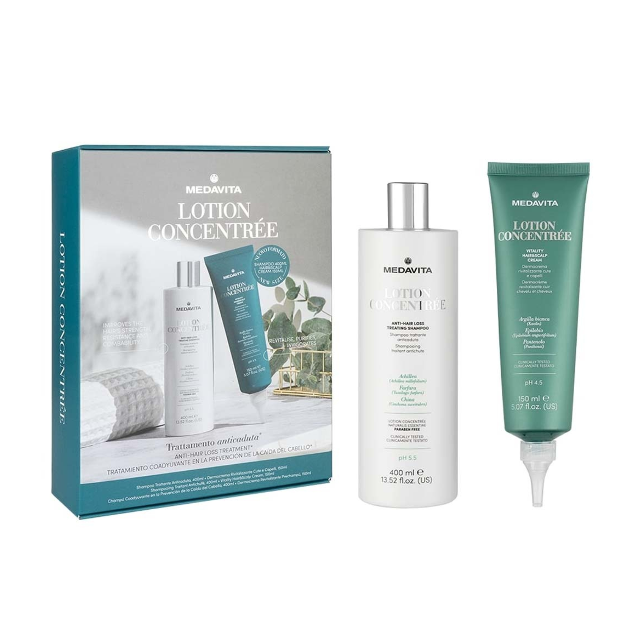 Medavita. Lotion Concentrée Duo Set - Anti-Hair Loss Routine