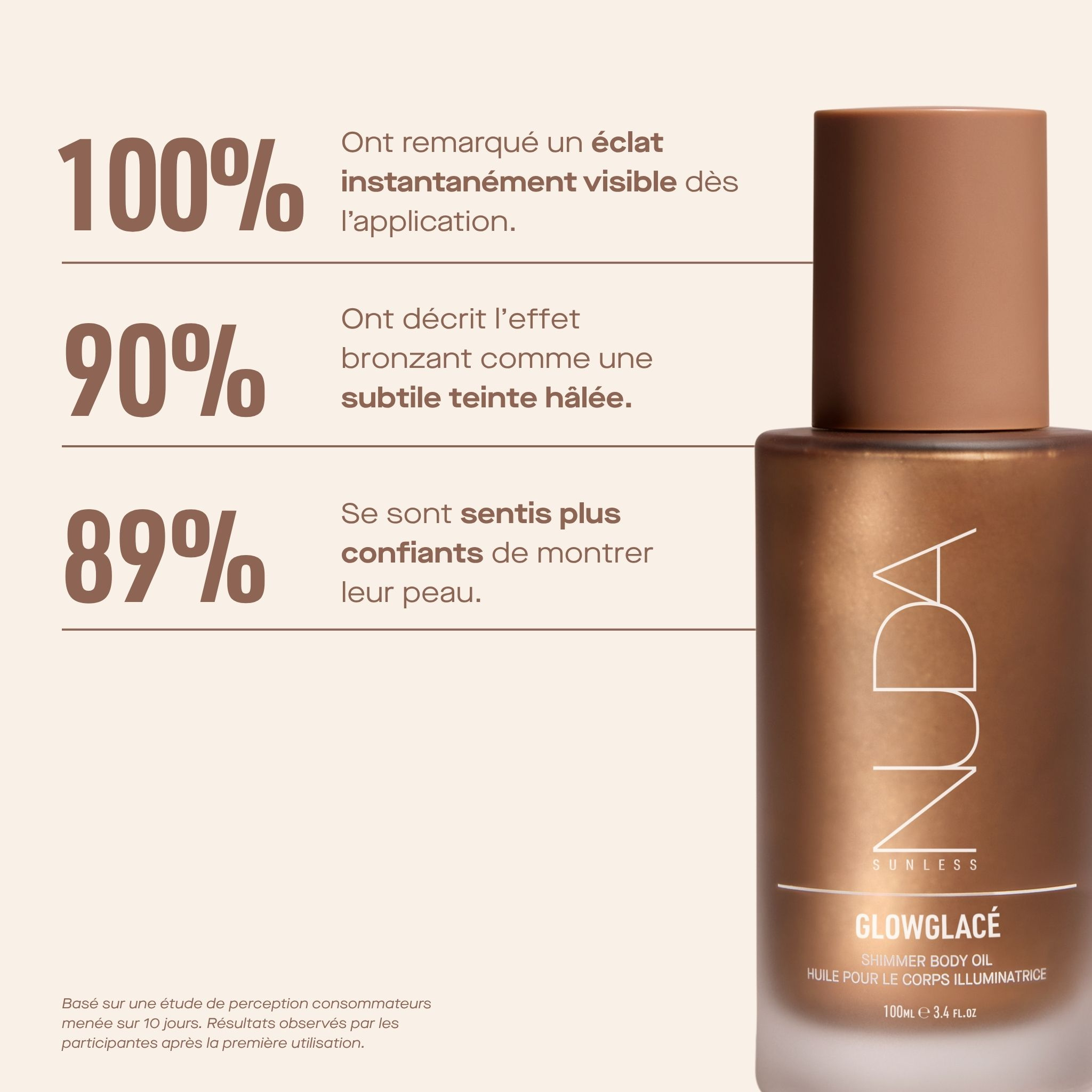 Nuda. Shimmer Body Oil Glowglacé - 100 ml