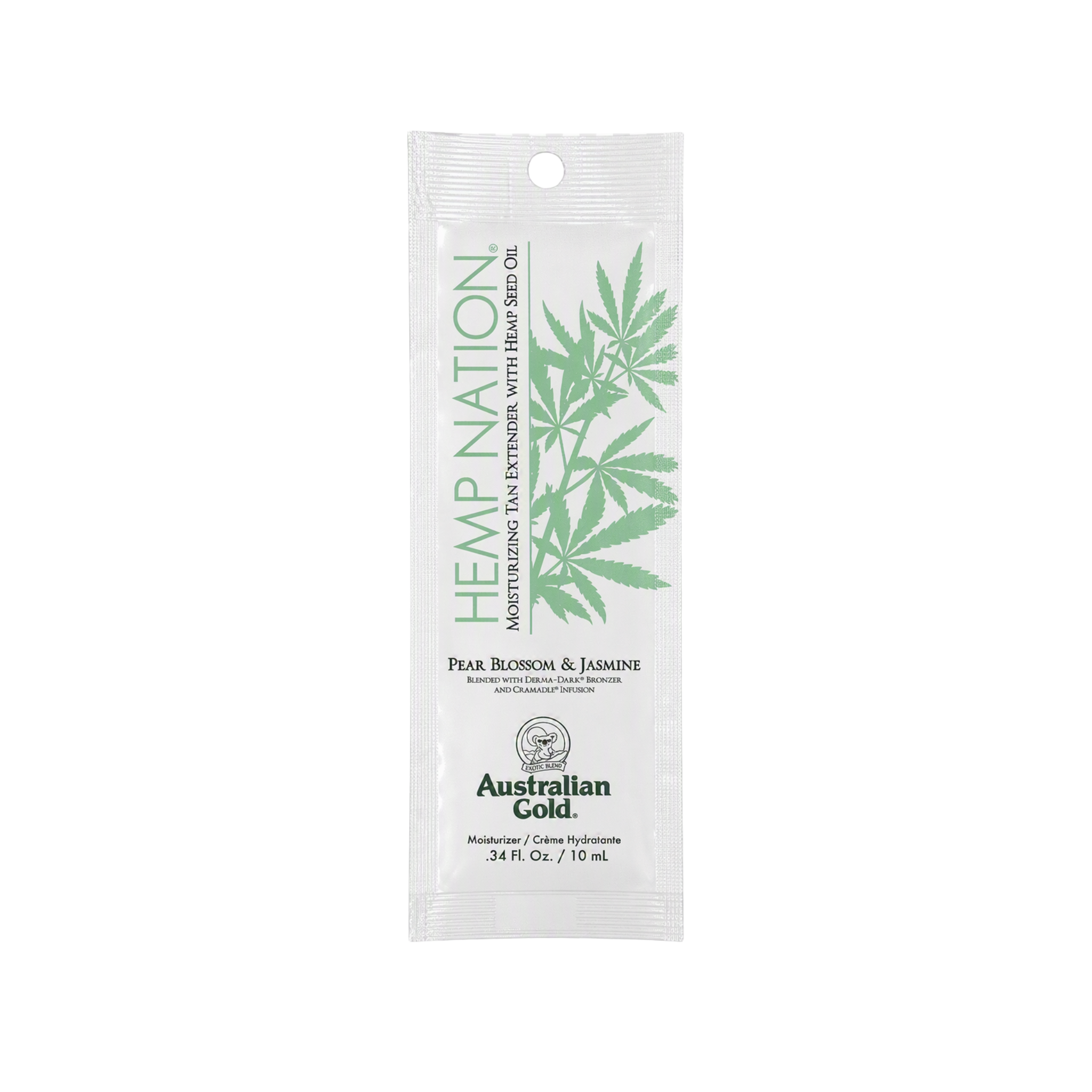 Gift with Purchase - Australian Gold. Hemp Nation Pear Blossom & Jasmine Tan Extender - 10 ml