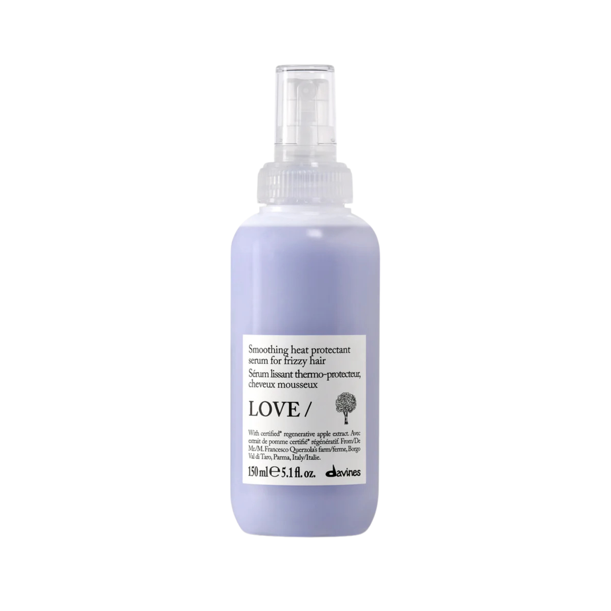 Davines. Sérum Lissant Thermo-Protecteur Cheveux Rebelles LOVE SMOOTHING - 150 ml