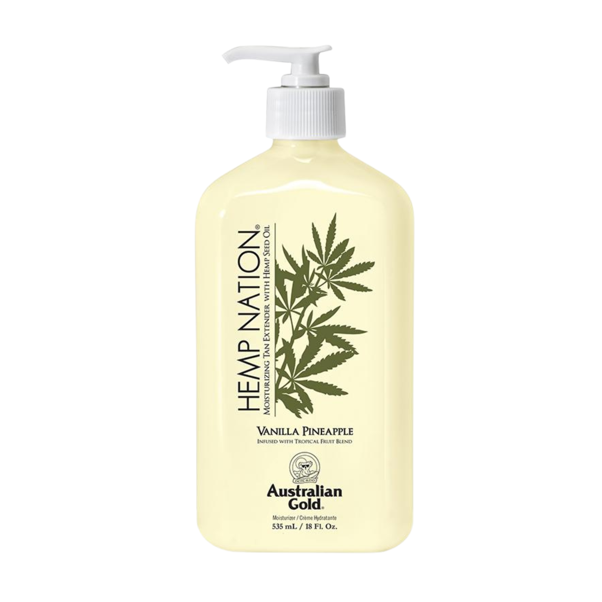 Australian Gold. Hemp Nation Prolongateur de Bronzage Vanille et Ananas - 535 ml