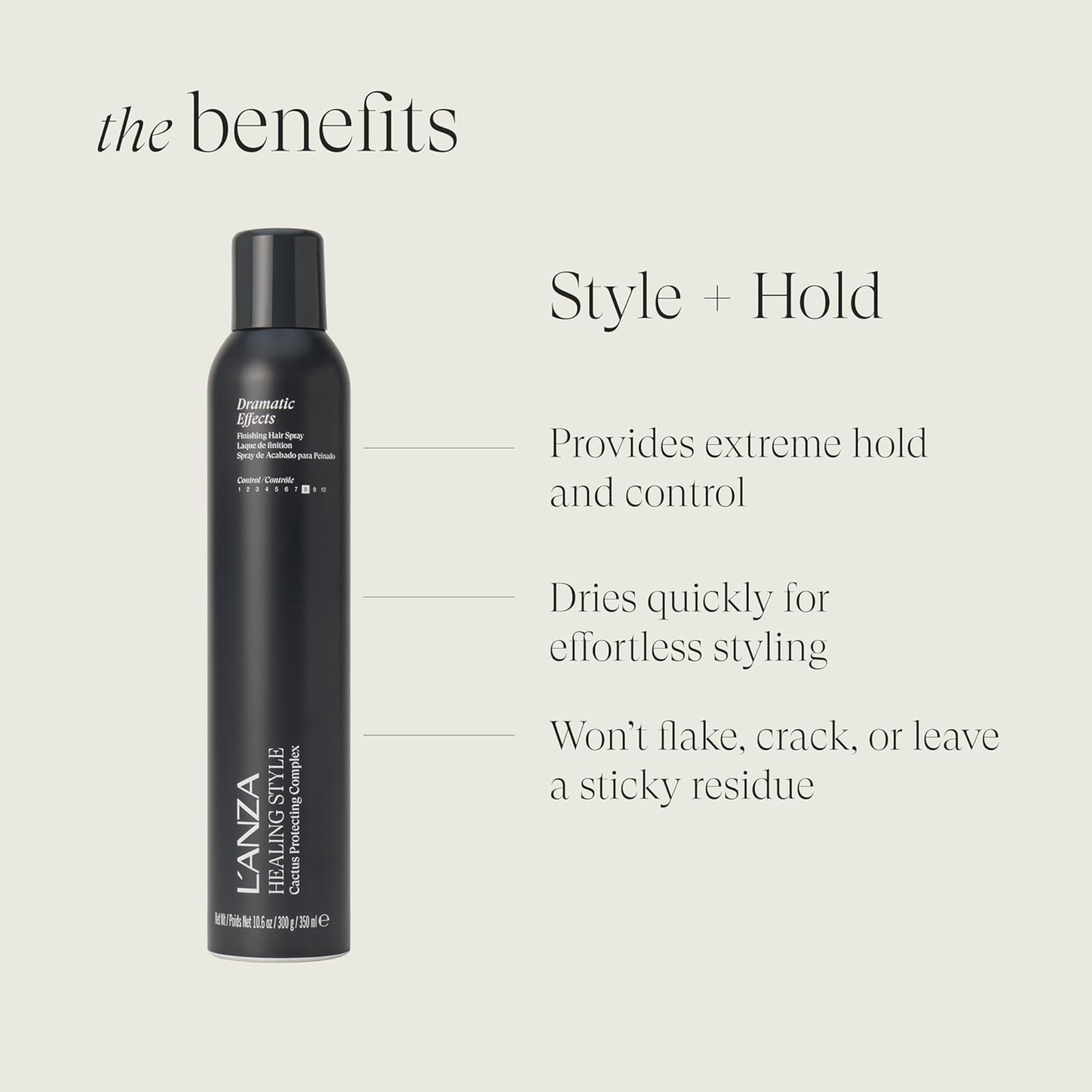 L'Anza. Healing Style Dramatic Effects Finishing Hairspray - 350 ml