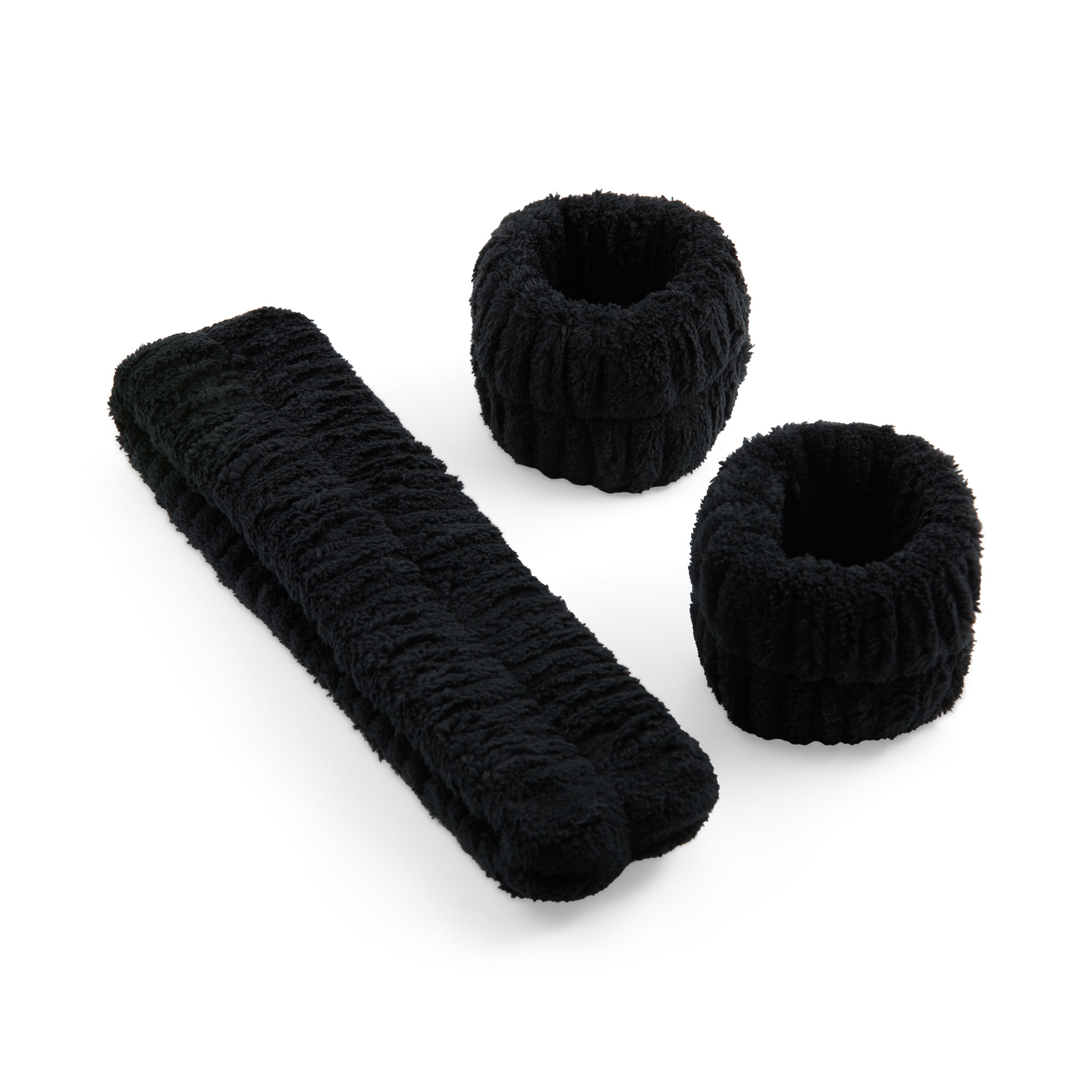 Concept C. Ensemble bandeau & poignets pour routine - Noir