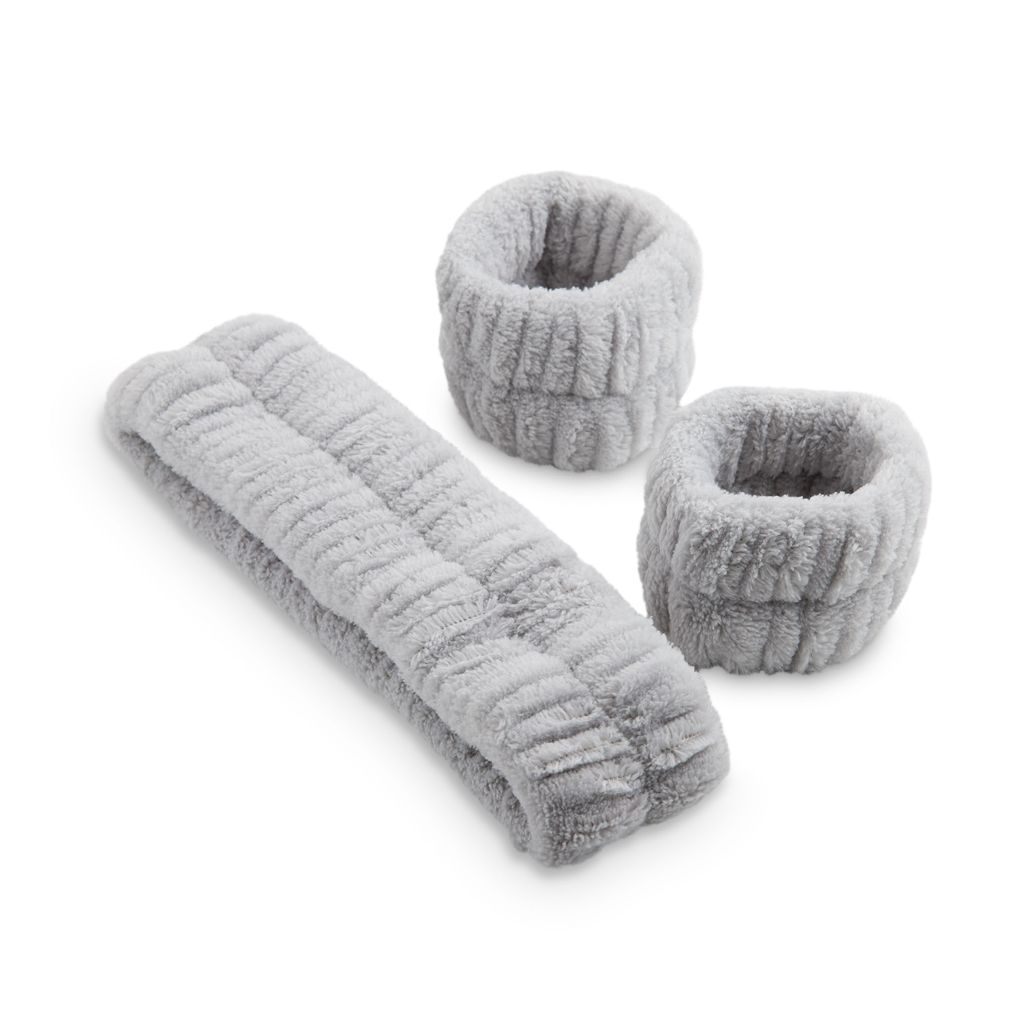 Concept C. Ensemble bandeau & poignets pour routine - Gris
