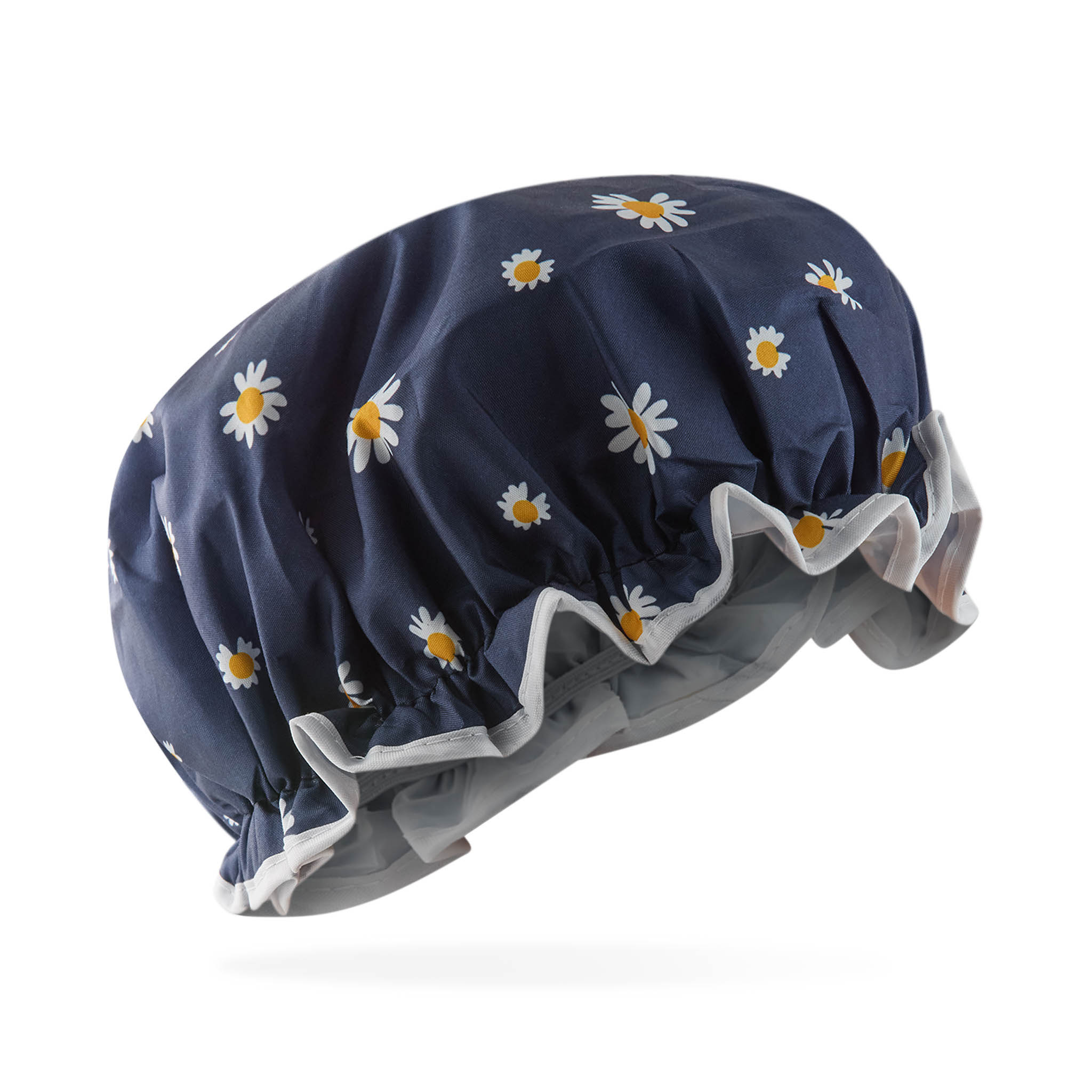 Concept C. Floral Shower Cap - Navy Blue