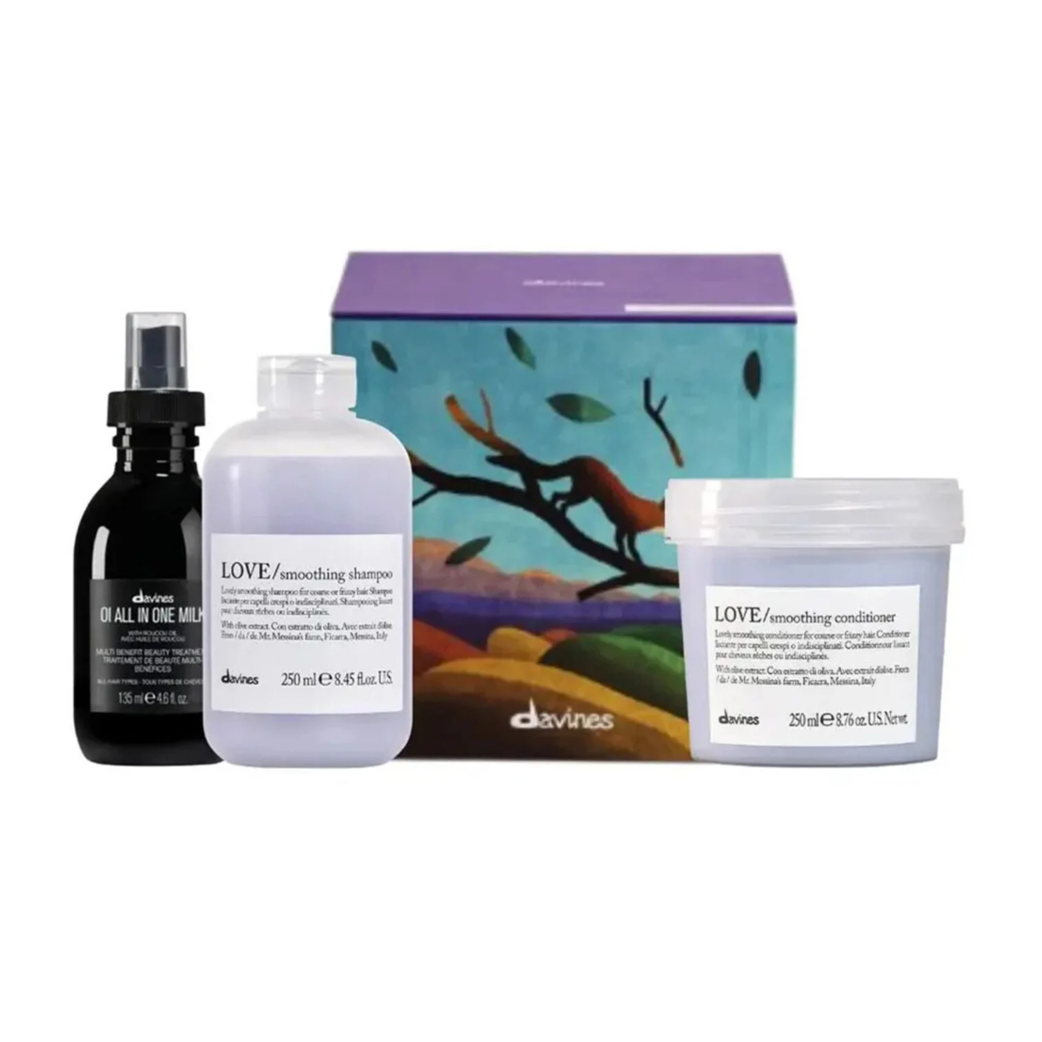 Davines. Smooth and Satiny Hair Set - Love Smooth