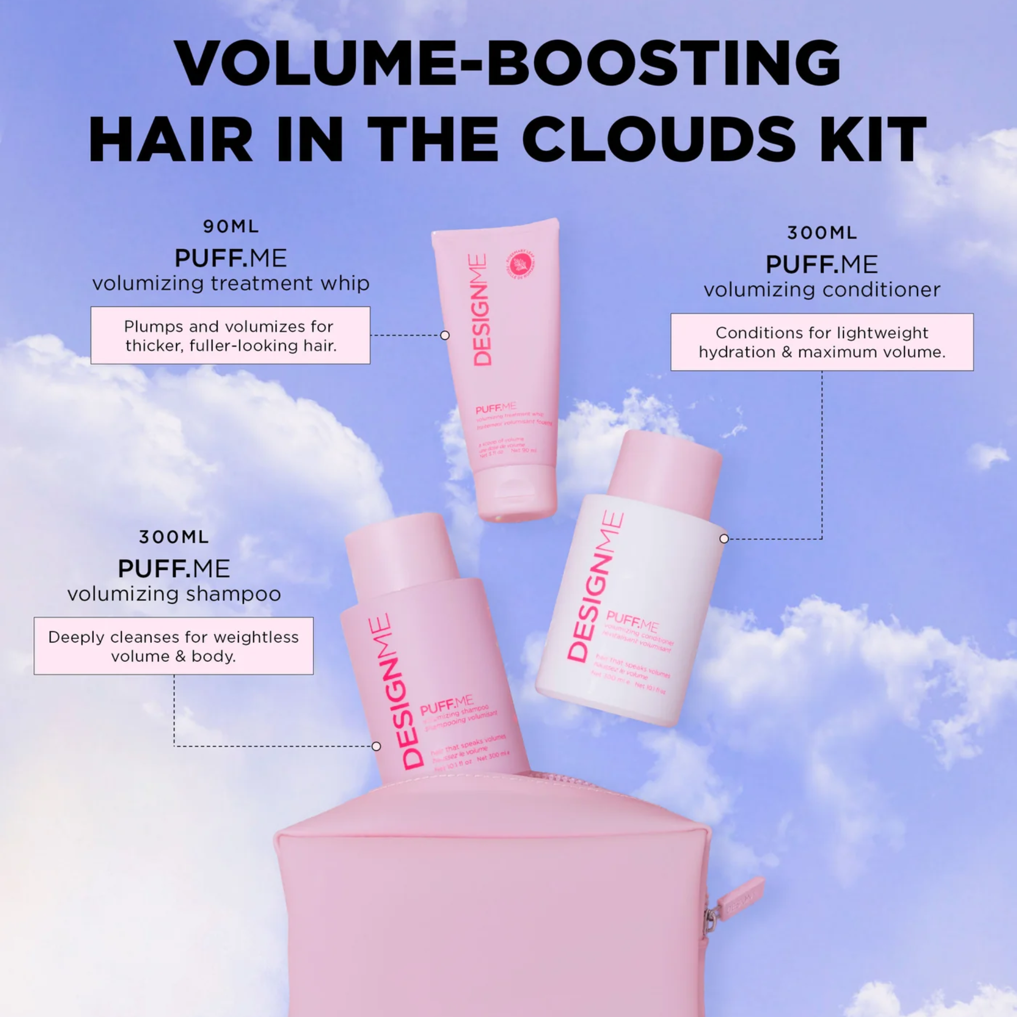 Design Me. Puff.Me Volume Set - Hair in the Clouds