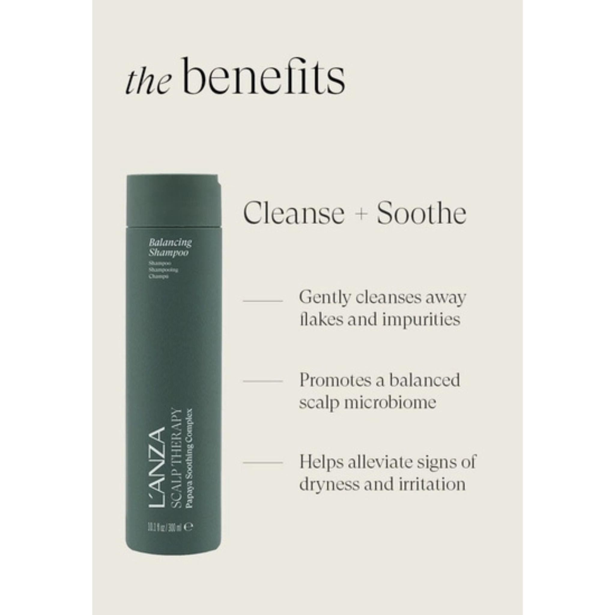 L'Anza. Scalp Therapy Soothing Complex Balancing Shampoo - 300 ml