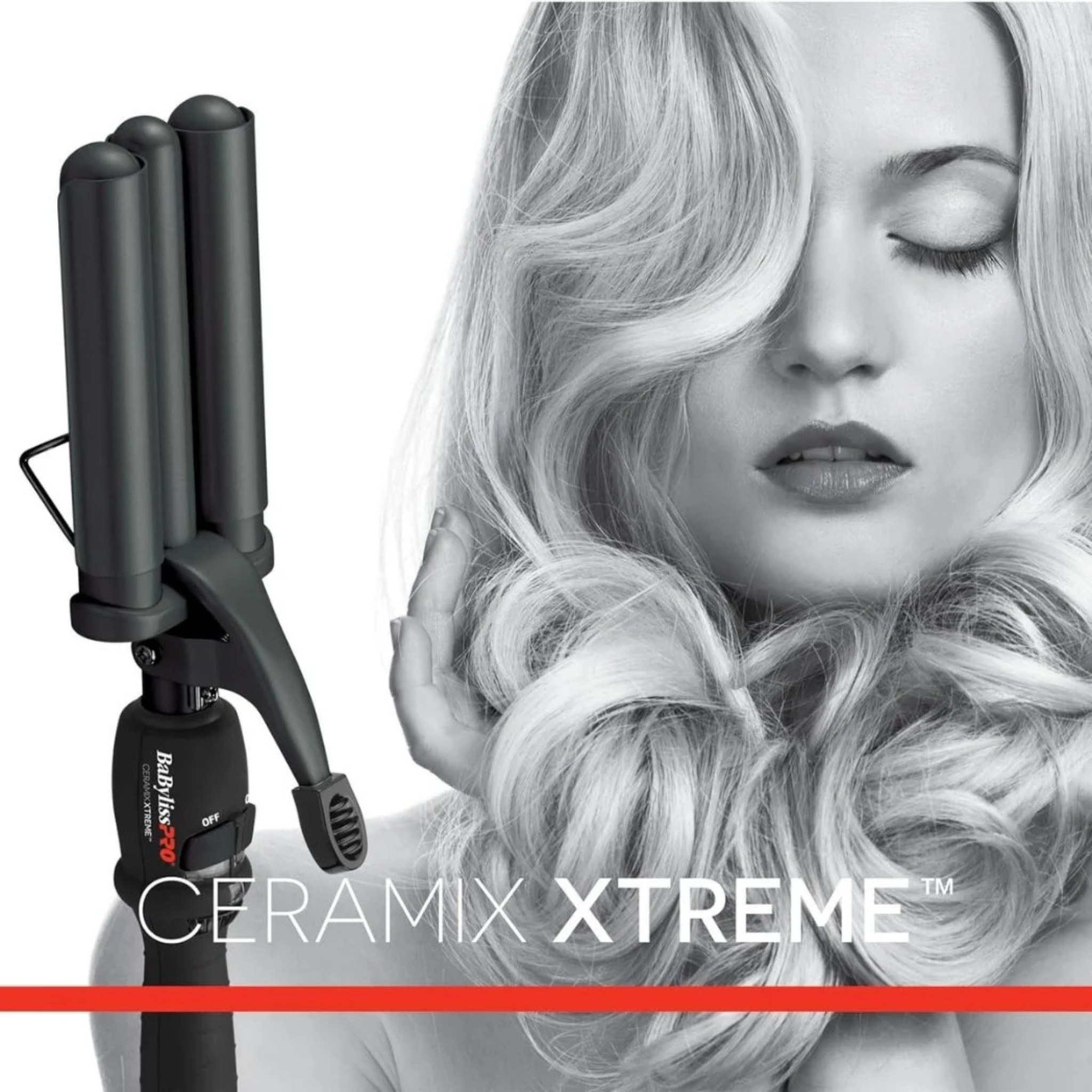 Babyliss. Fer à Onduler à Trois Barils en Céramique Ceramix Xtreme - 7/8 po