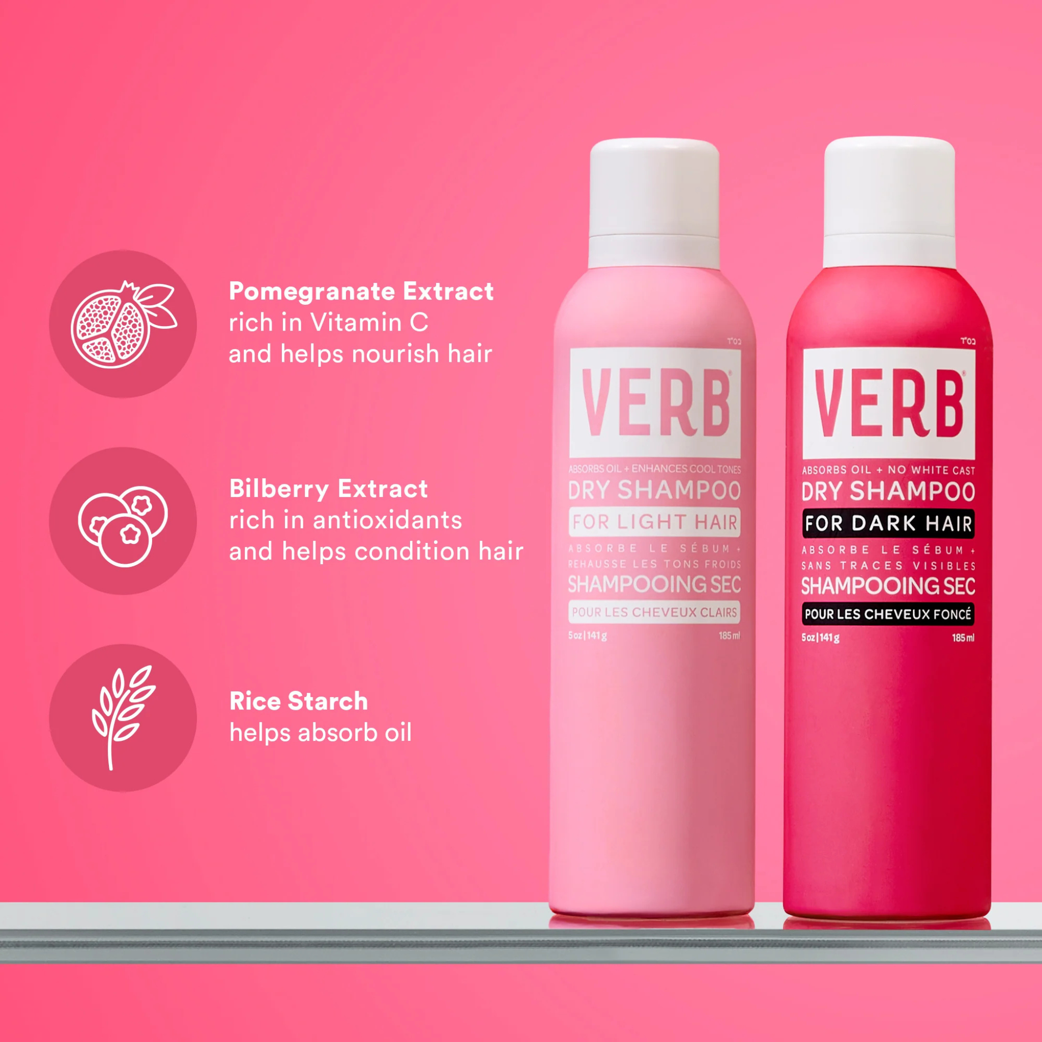 Verb. Shampoing Sec Cheveux Clairs - 355 ml