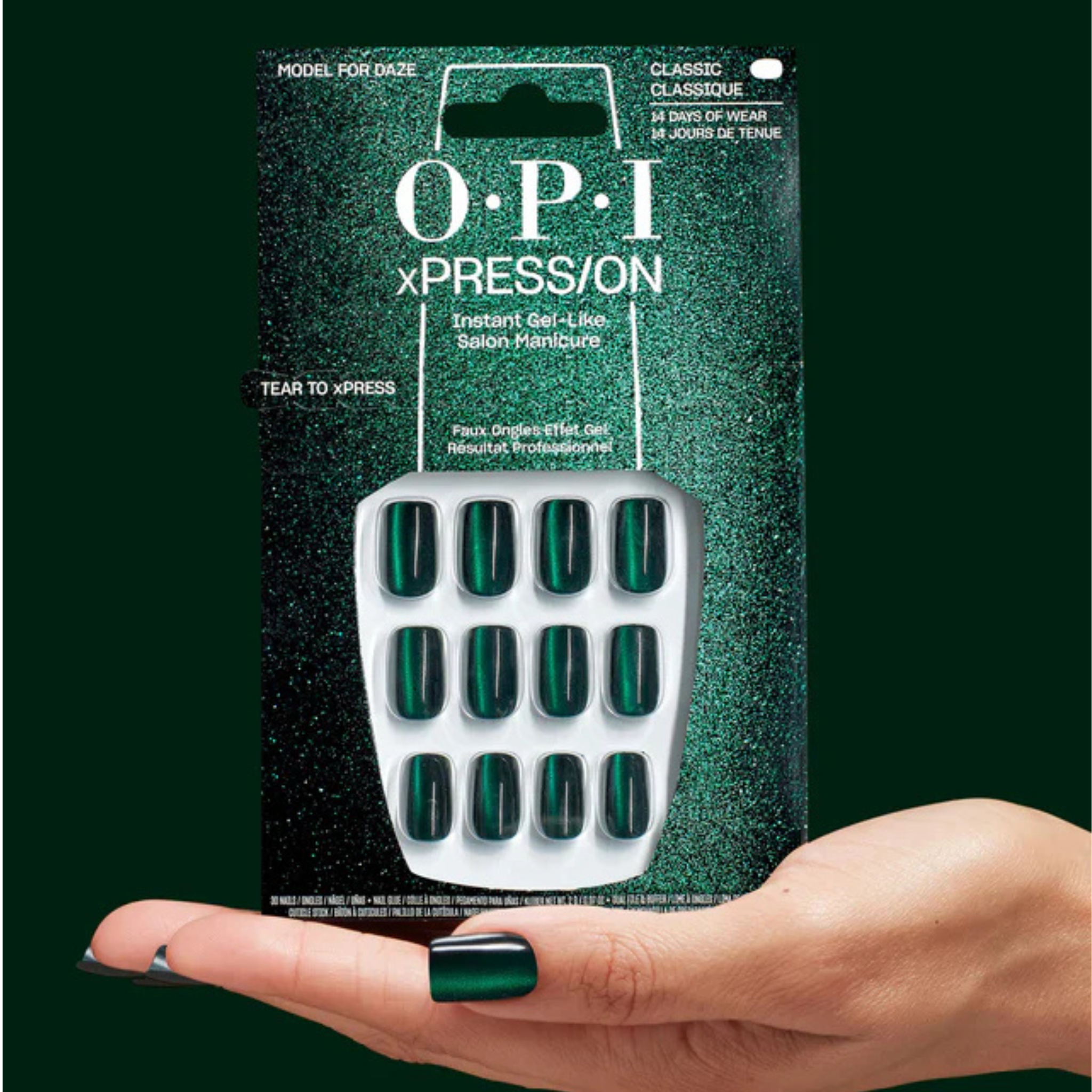OPI. Classic xPRESS/ON Nail Set - Model For Daze