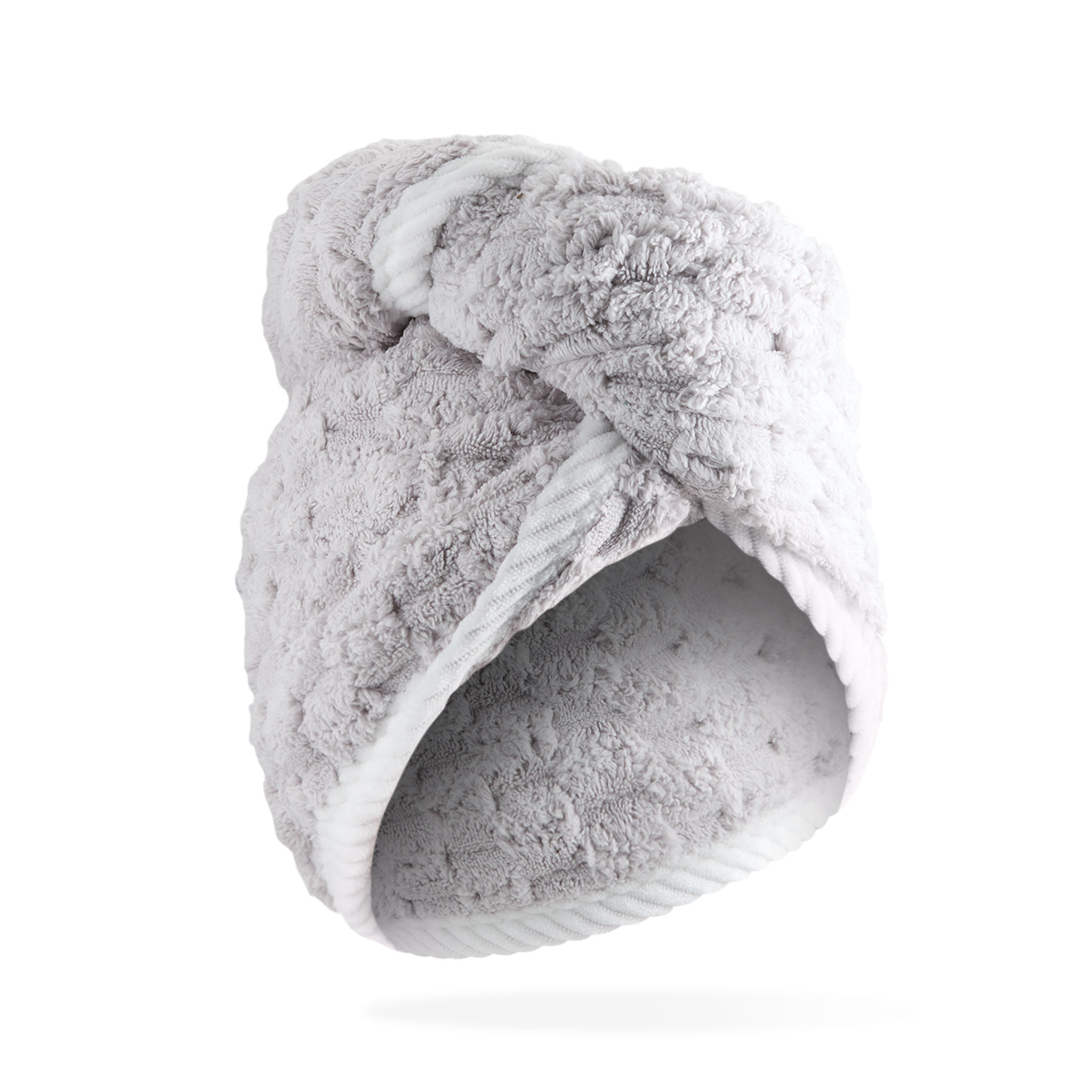 Concept C. Serviette de Tête en Microfibre luxueuse - Gris
