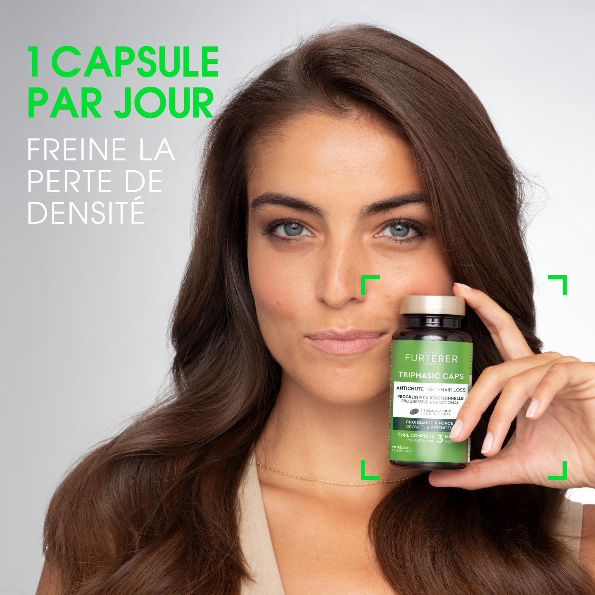 René Furterer. Triphasic Food Supplement for Progressive and Reactive Hair Loss - 90 Capsules